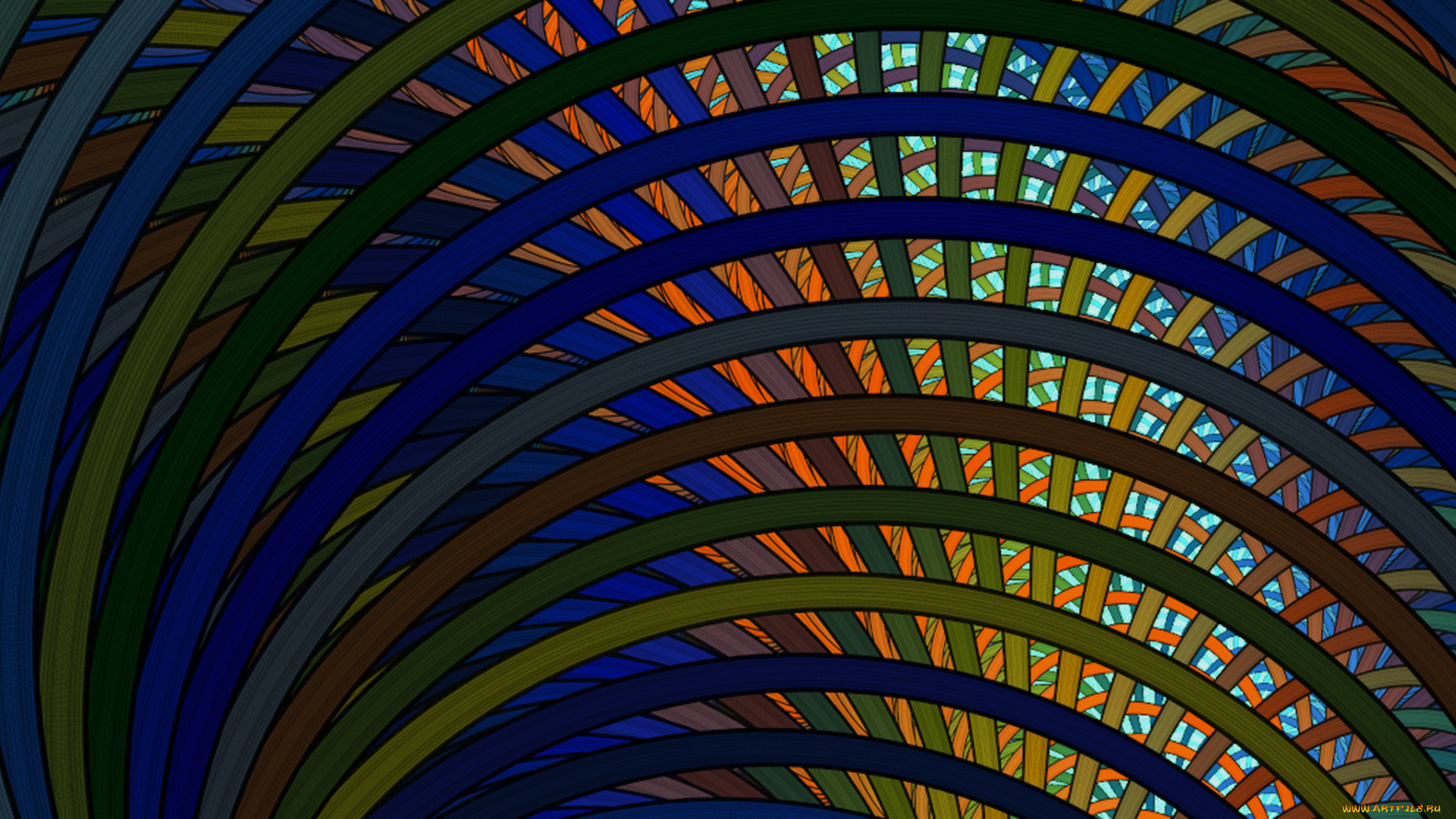 3д, графика, fractal, фракталы, узор, цвета, фон