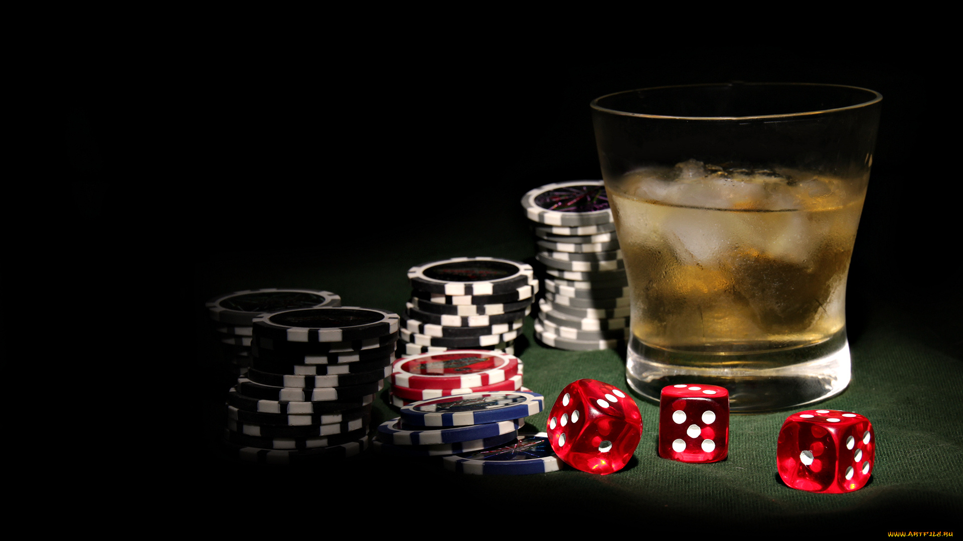 еда, напитки, лед, стакан, виски, кости, фишки