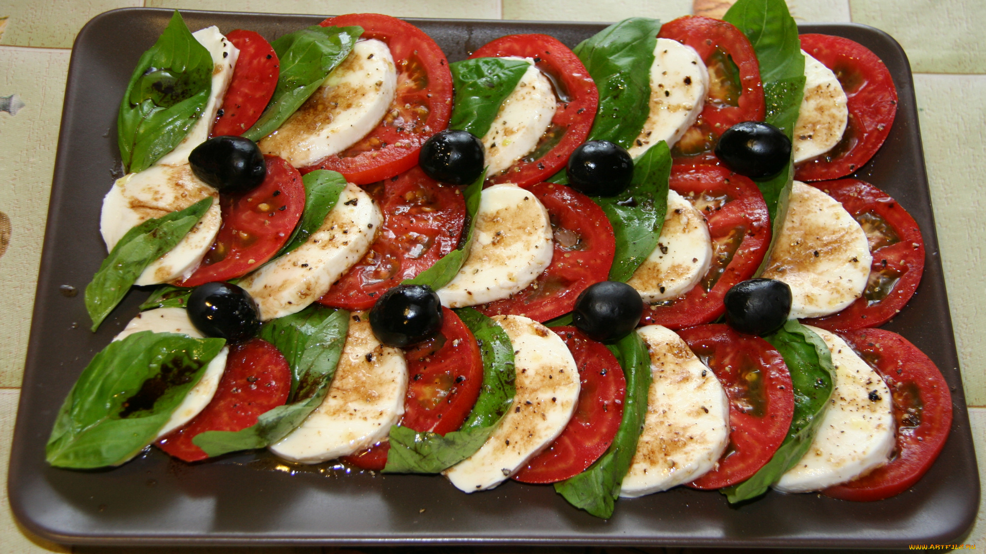 еда, салаты, закуски, кабачки, помидоры, овощи, томаты