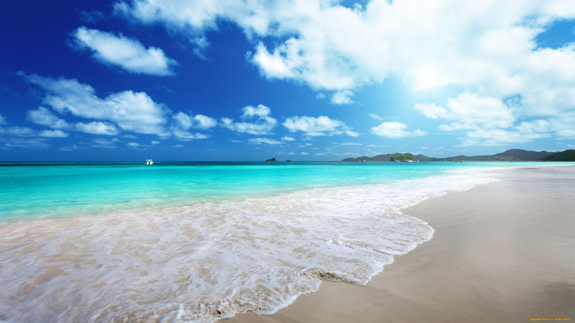 природа, побережье, песок, пляж, лето