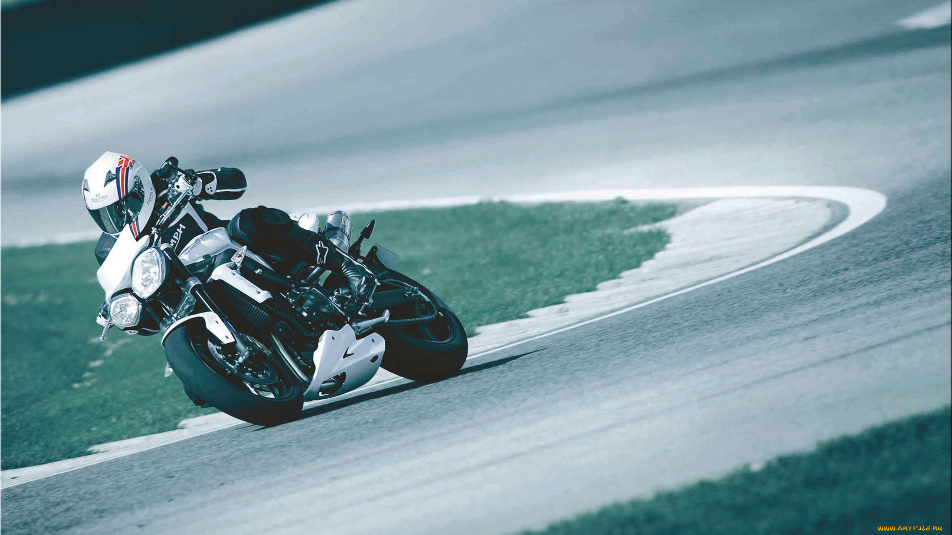 спорт, мотоспорт, гонка, трек, motorcycle, triple, r, street, triumph