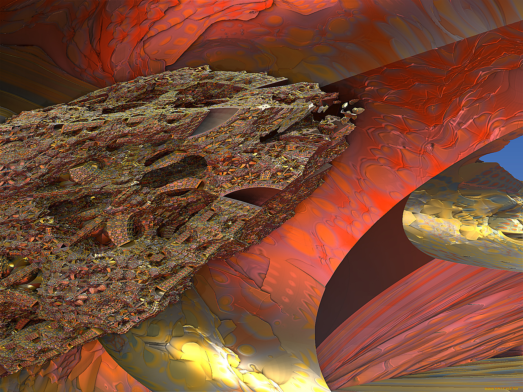 3д, графика, fractal, фракталы, цвета, фон, узор