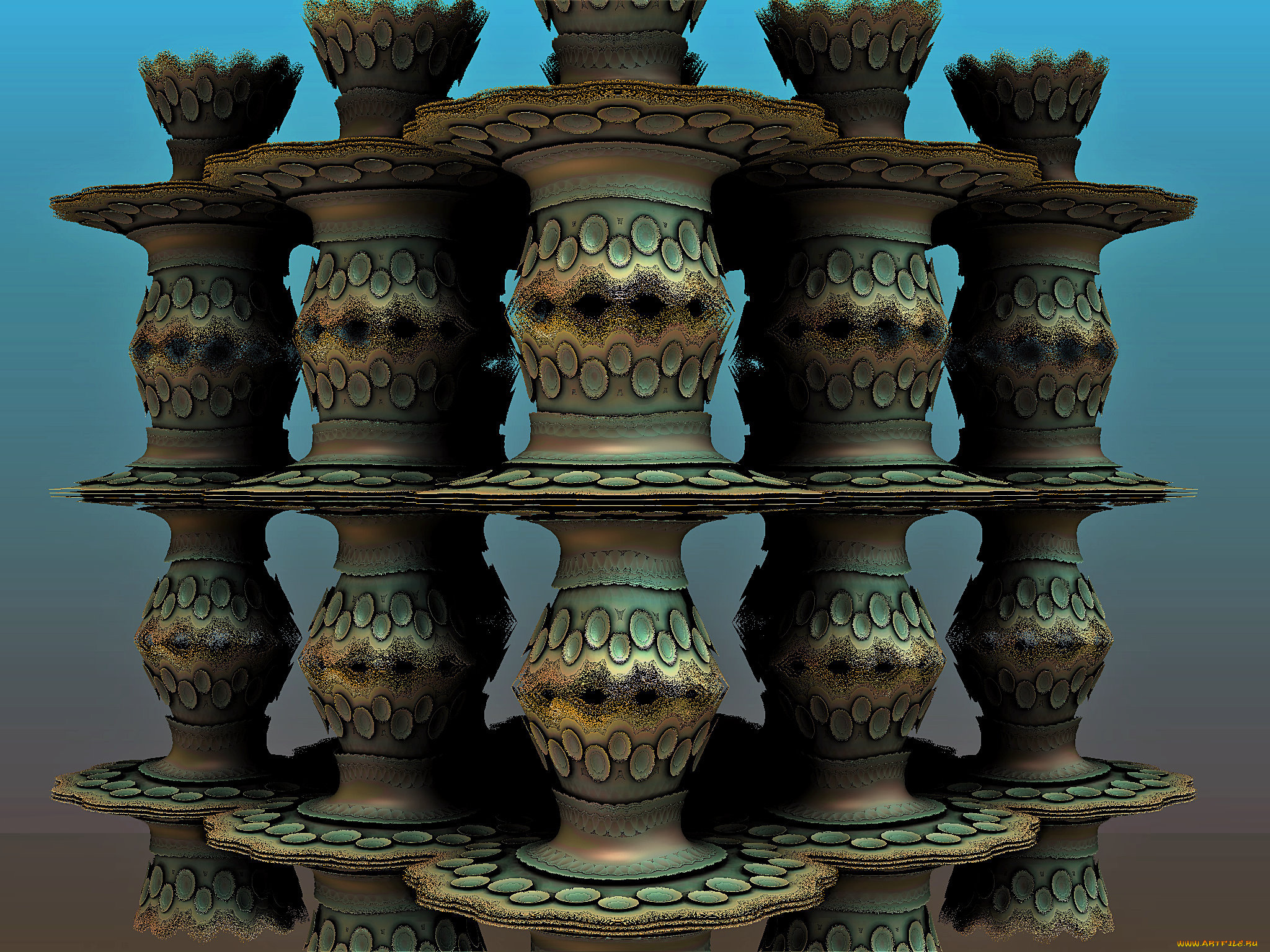 3д, графика, fractal, фракталы, фон, цвета, узор