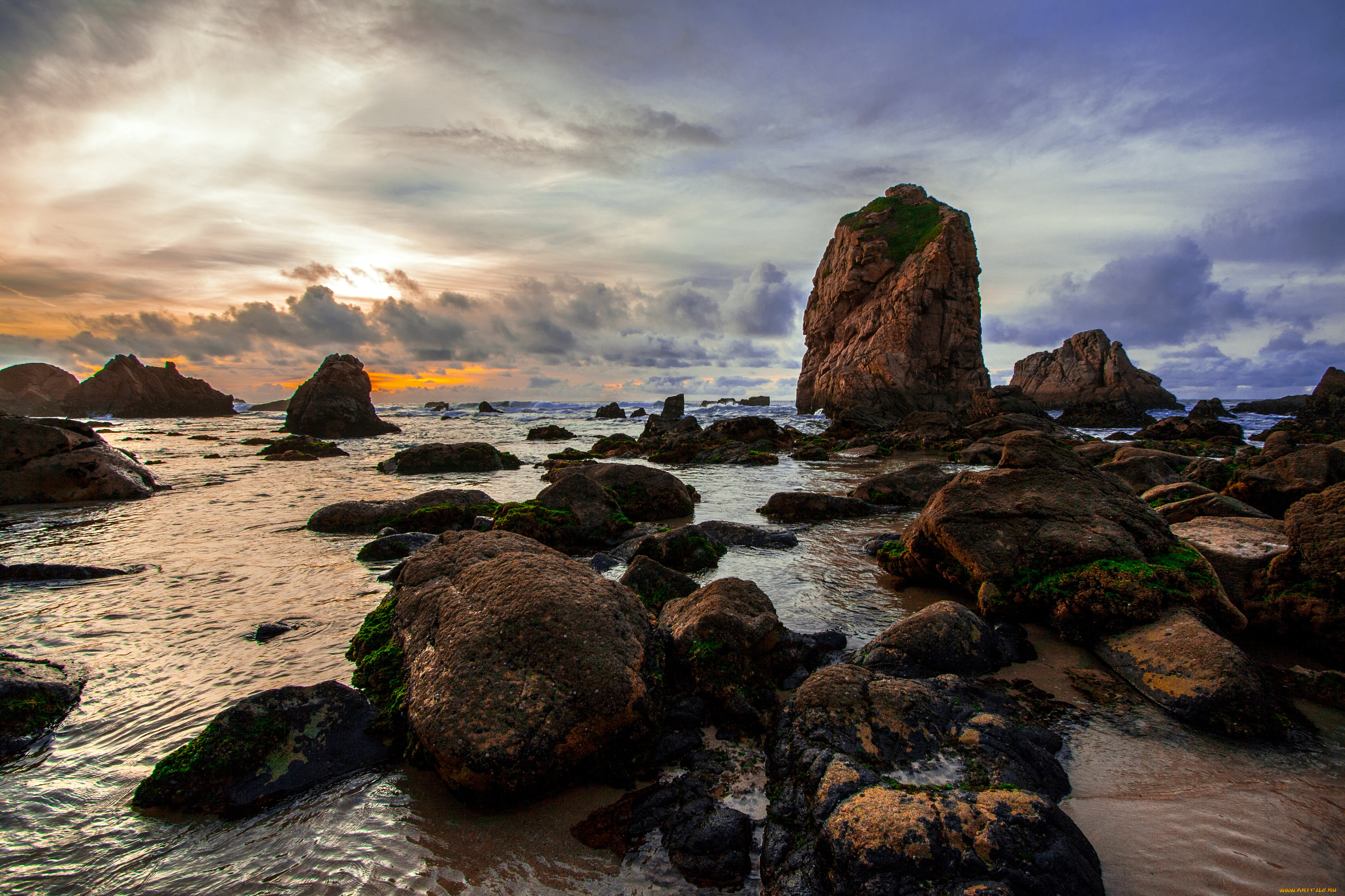 лиссабон, португалия, praia, da, ursa, природа, побережье, берег, море