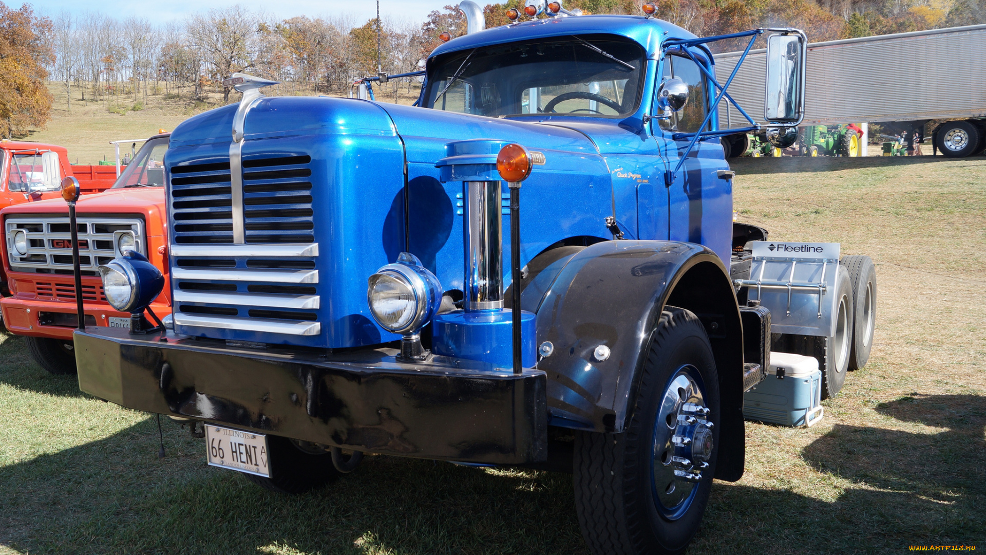 1966, hendrickson, model, b, автомобили, грузовики, тяжёлый, грузовик, седельный, тягач