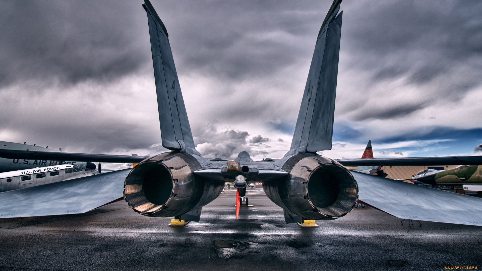 авиация, авиационный, пейзаж, креатив, томкат, ф14