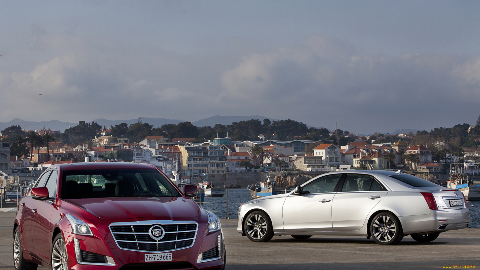 автомобили, cadillac, cts, красный, 2014, eu-spec