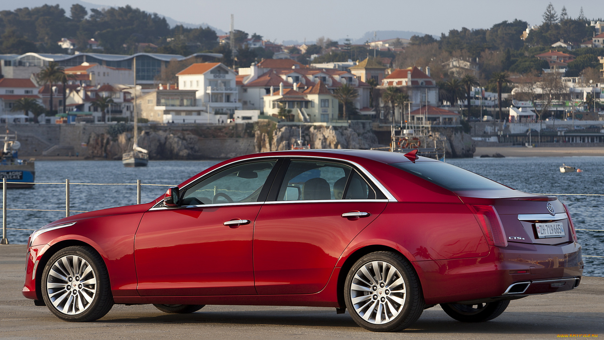 автомобили, cadillac, красный, 2014, eu-spec, cts