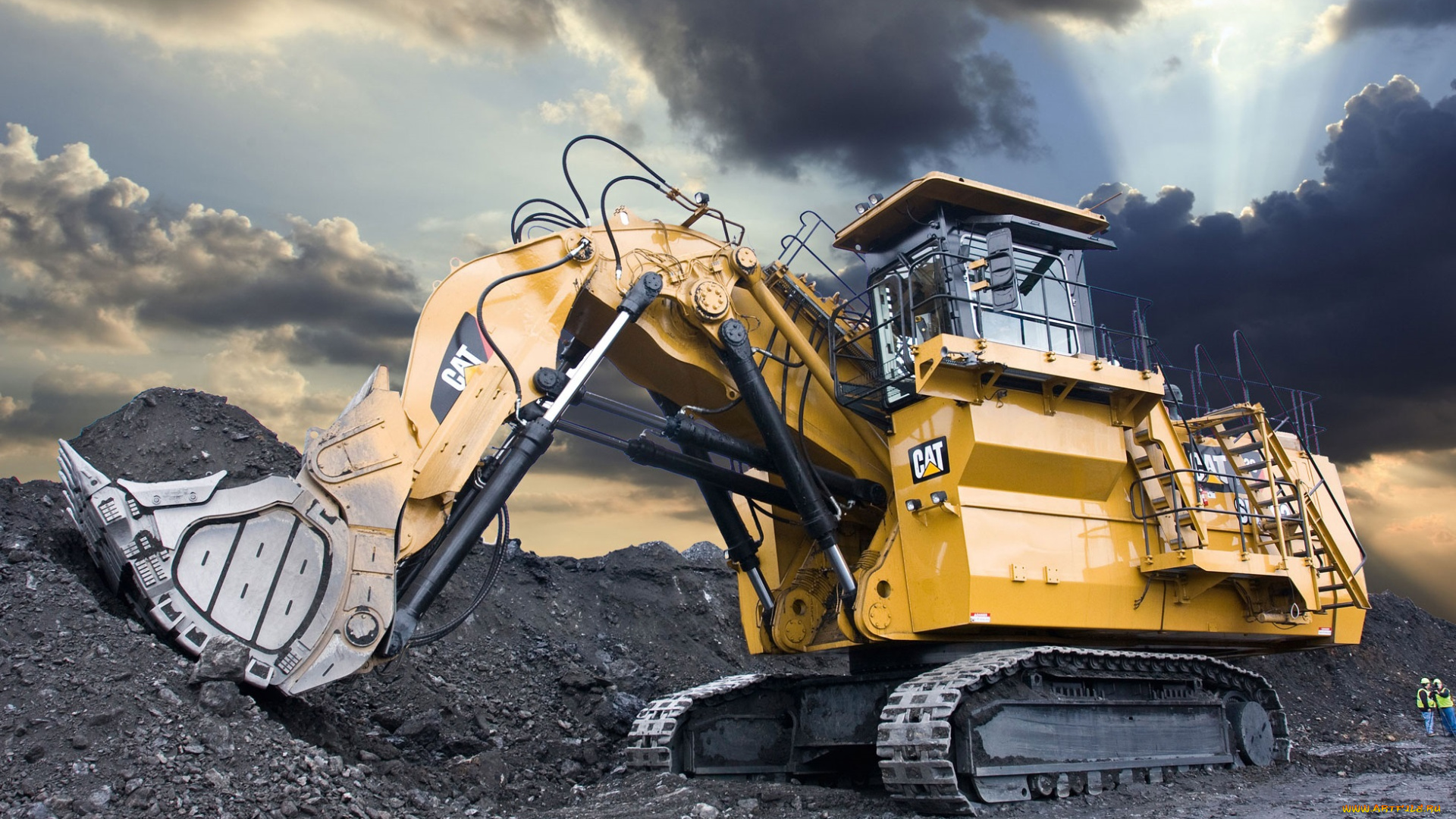 caterpillar, mining, excavator, техника, экскаваторы, экскаватор, тяжёлый, карьер