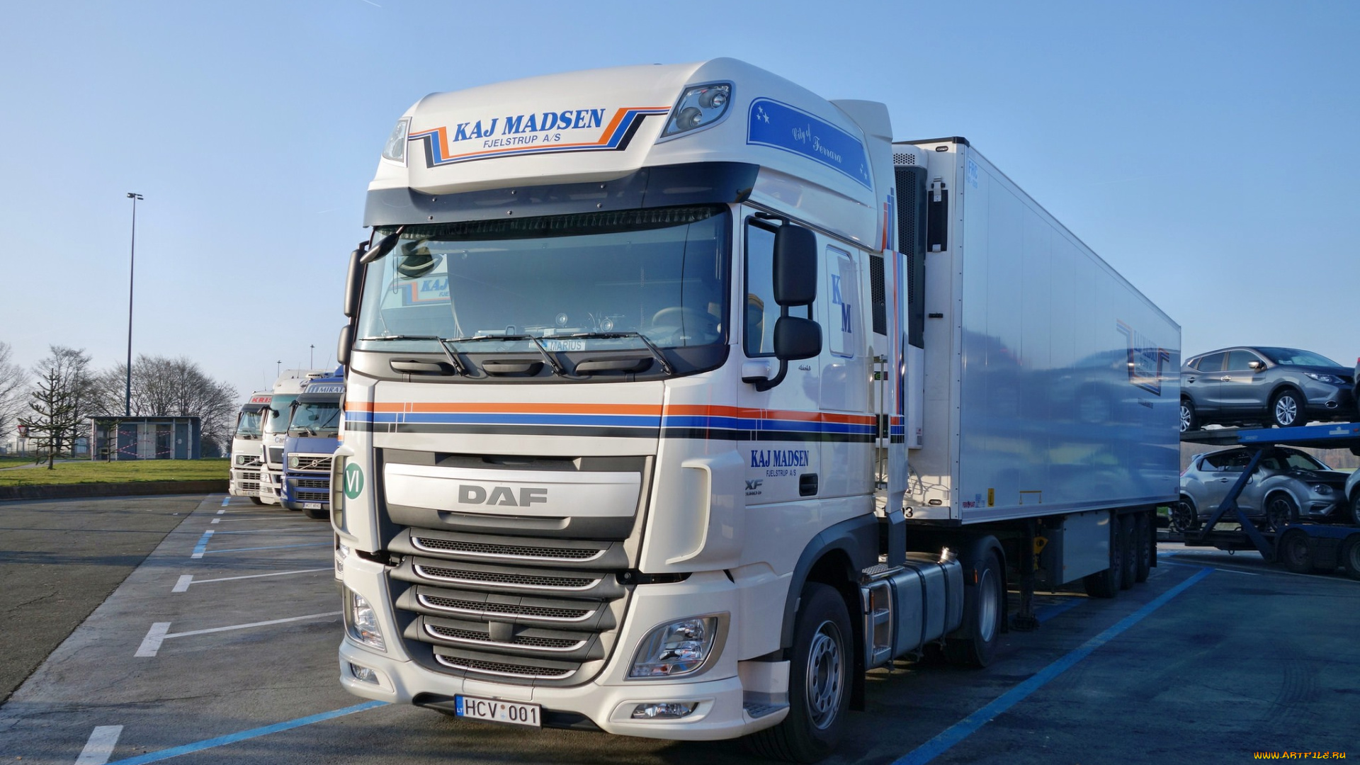 daf, автомобили, daf, , выставка, улица, контейнеровоз, тягач, грузовик