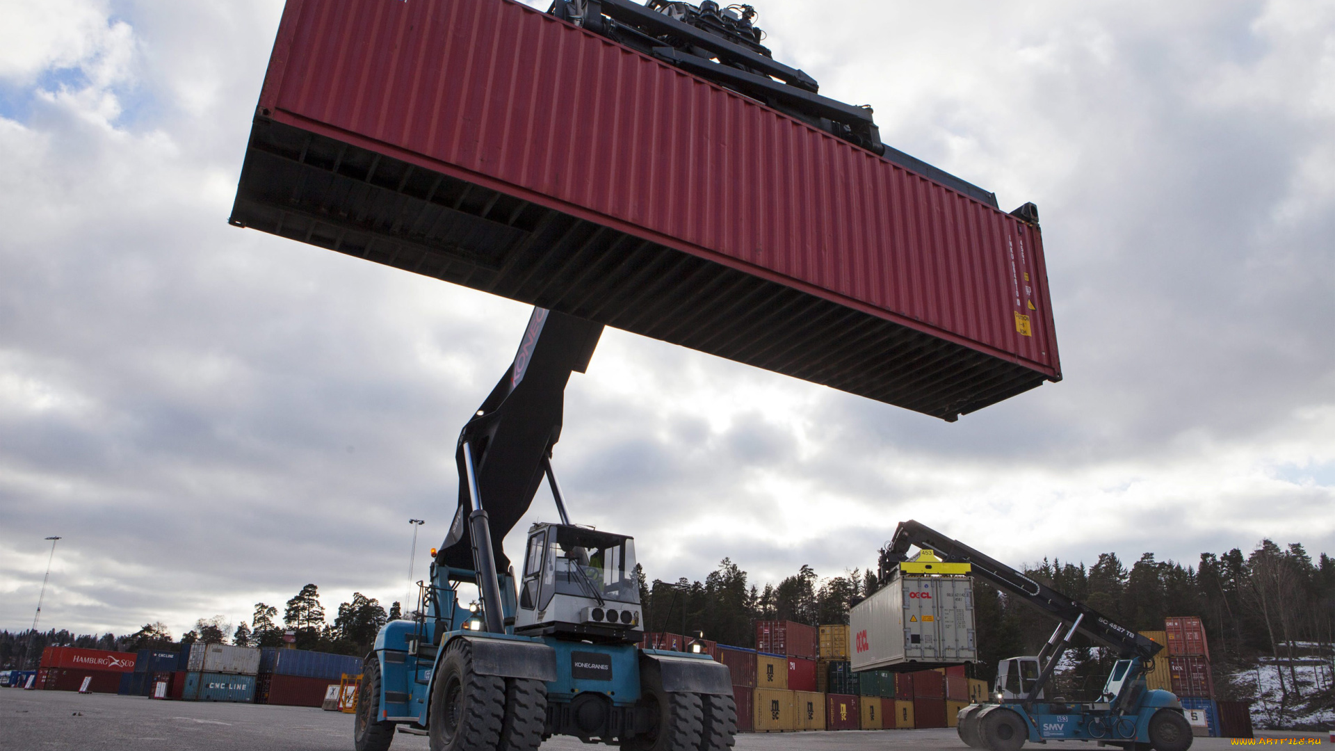 техника, автопогрузчики, conteiners