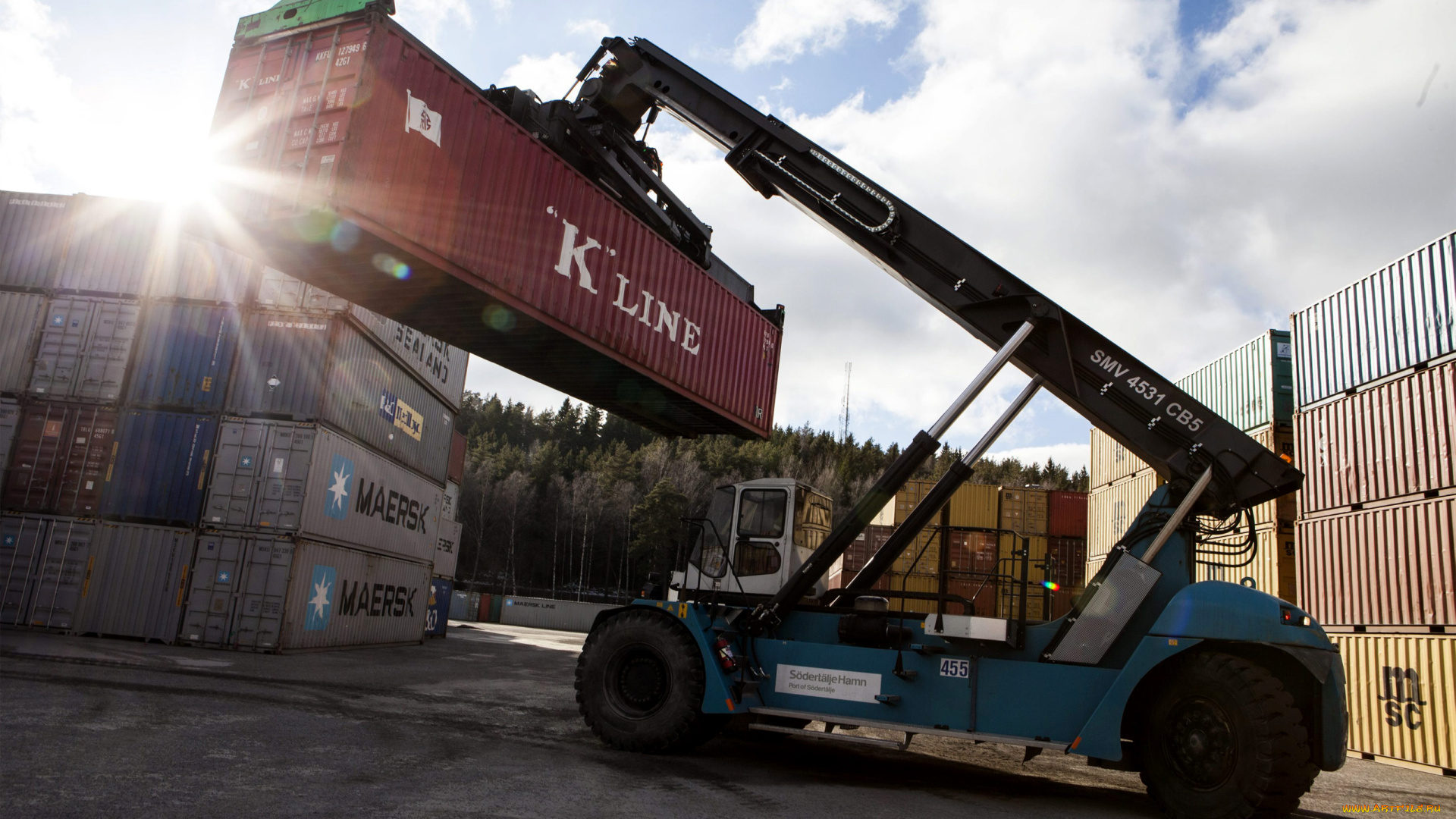 техника, автопогрузчики, conteiners