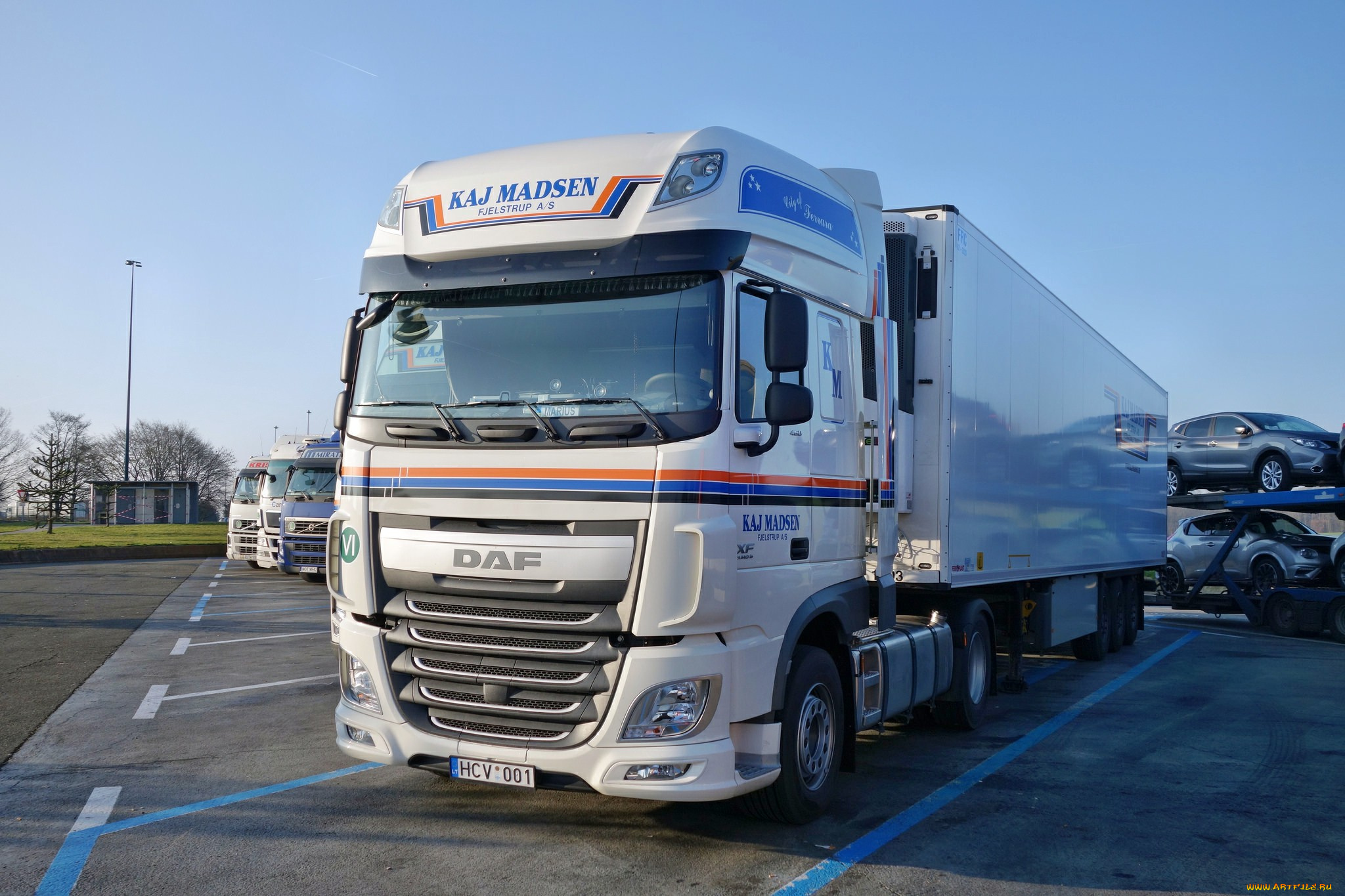 daf, автомобили, daf, , выставка, улица, контейнеровоз, тягач, грузовик