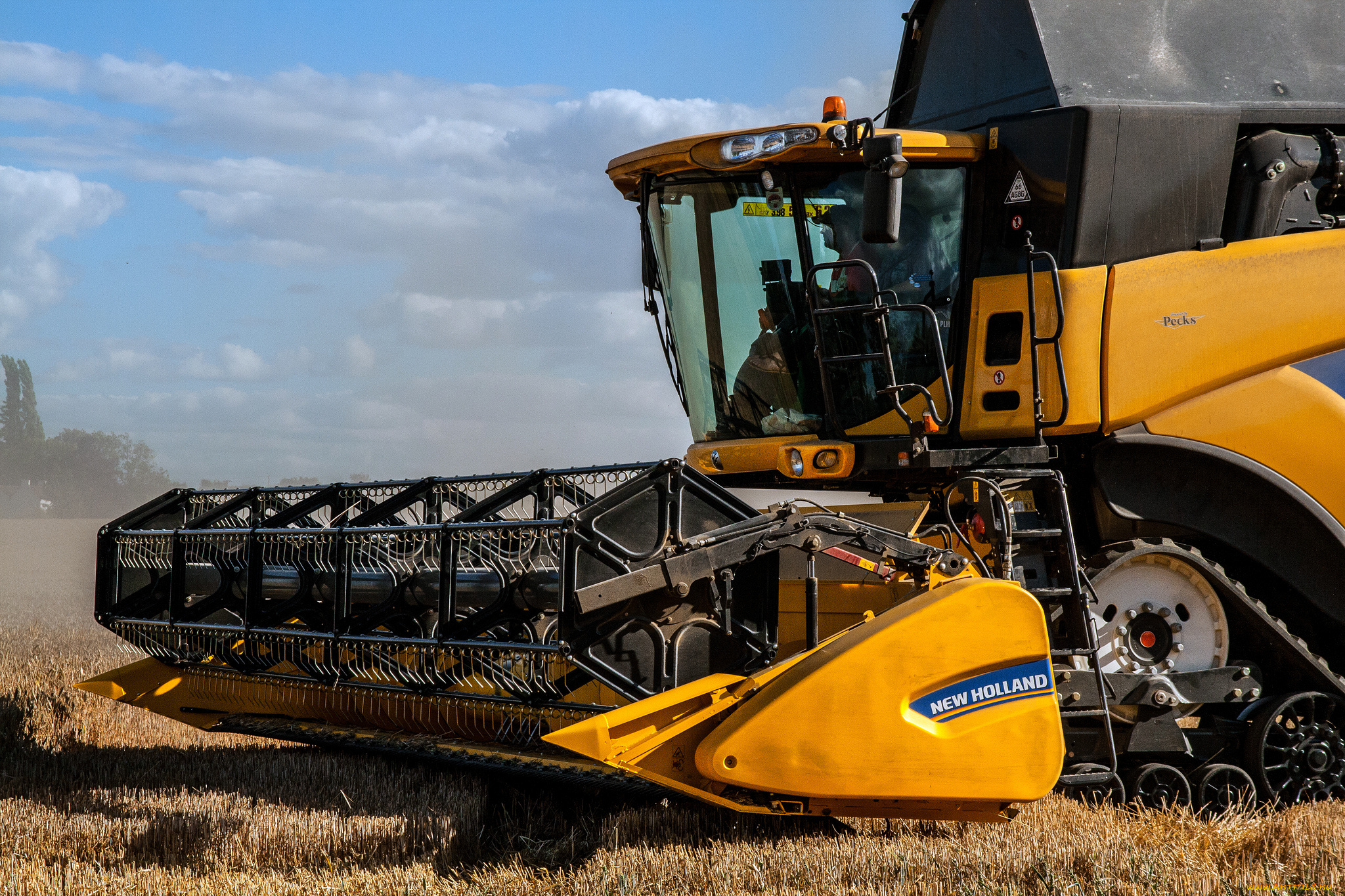 техника, комбайны, жатва, комбайн, поле