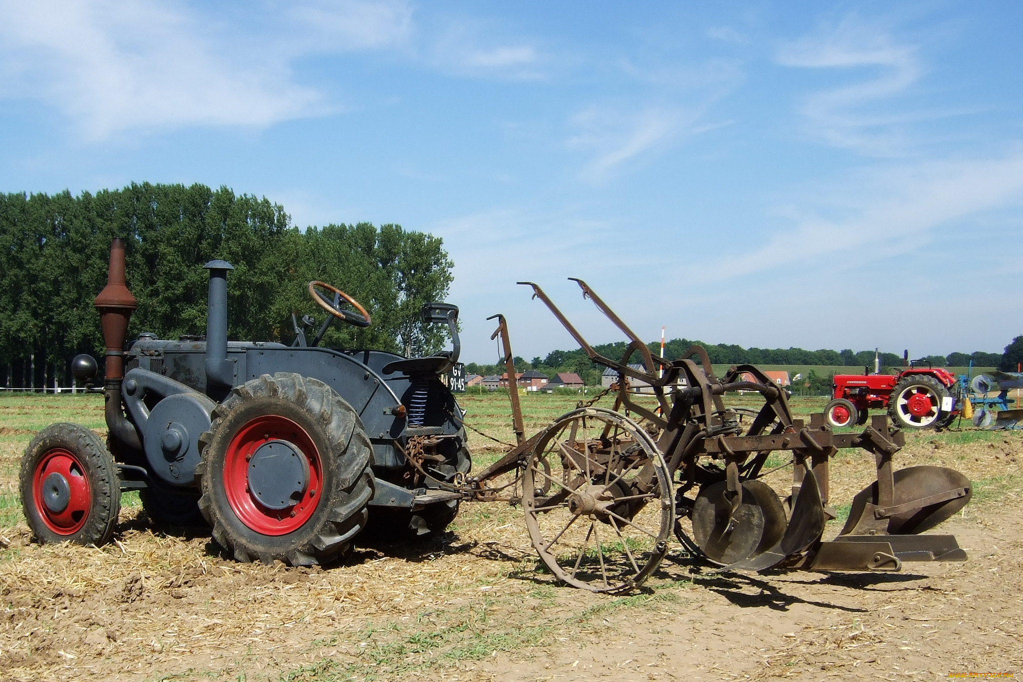 техника, тракторы, плуг, трактор