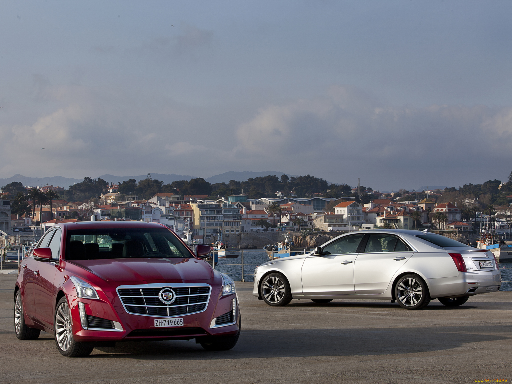 автомобили, cadillac, cts, красный, 2014, eu-spec