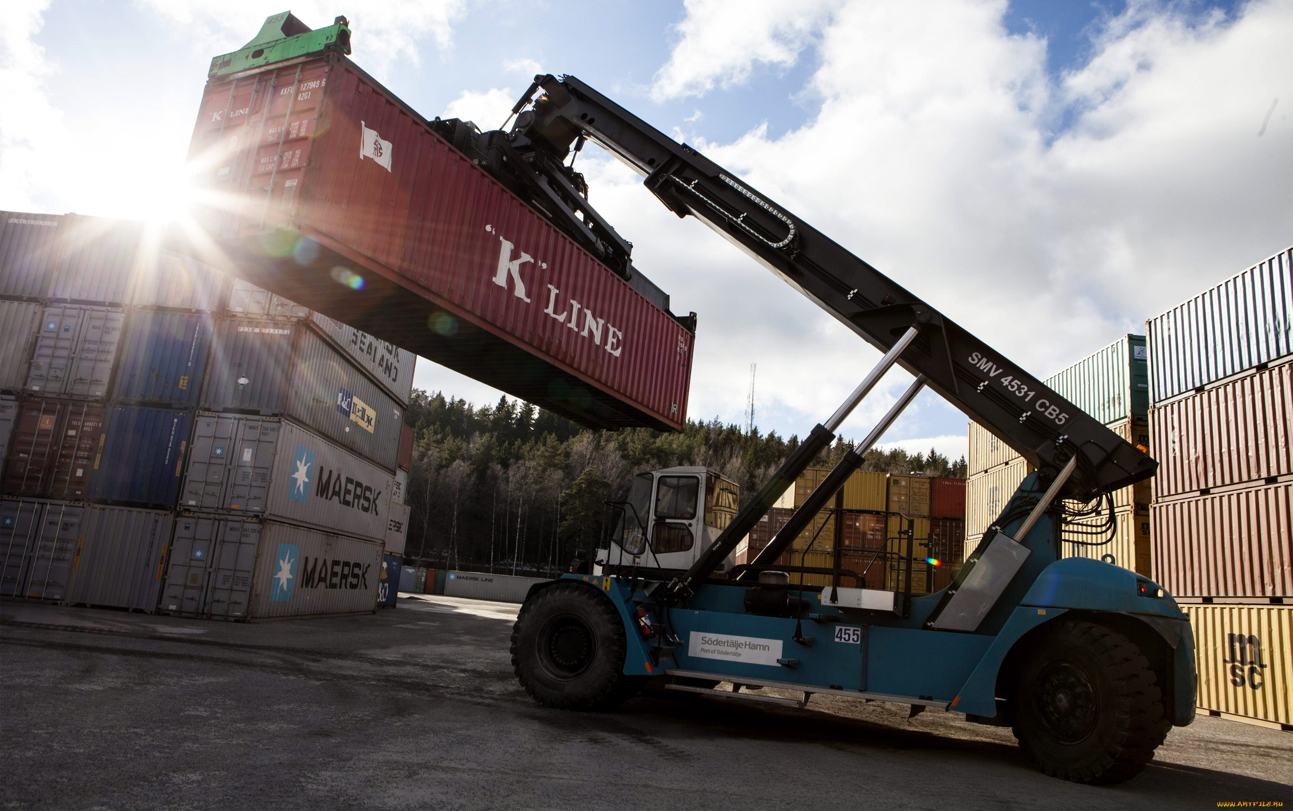 техника, автопогрузчики, conteiners