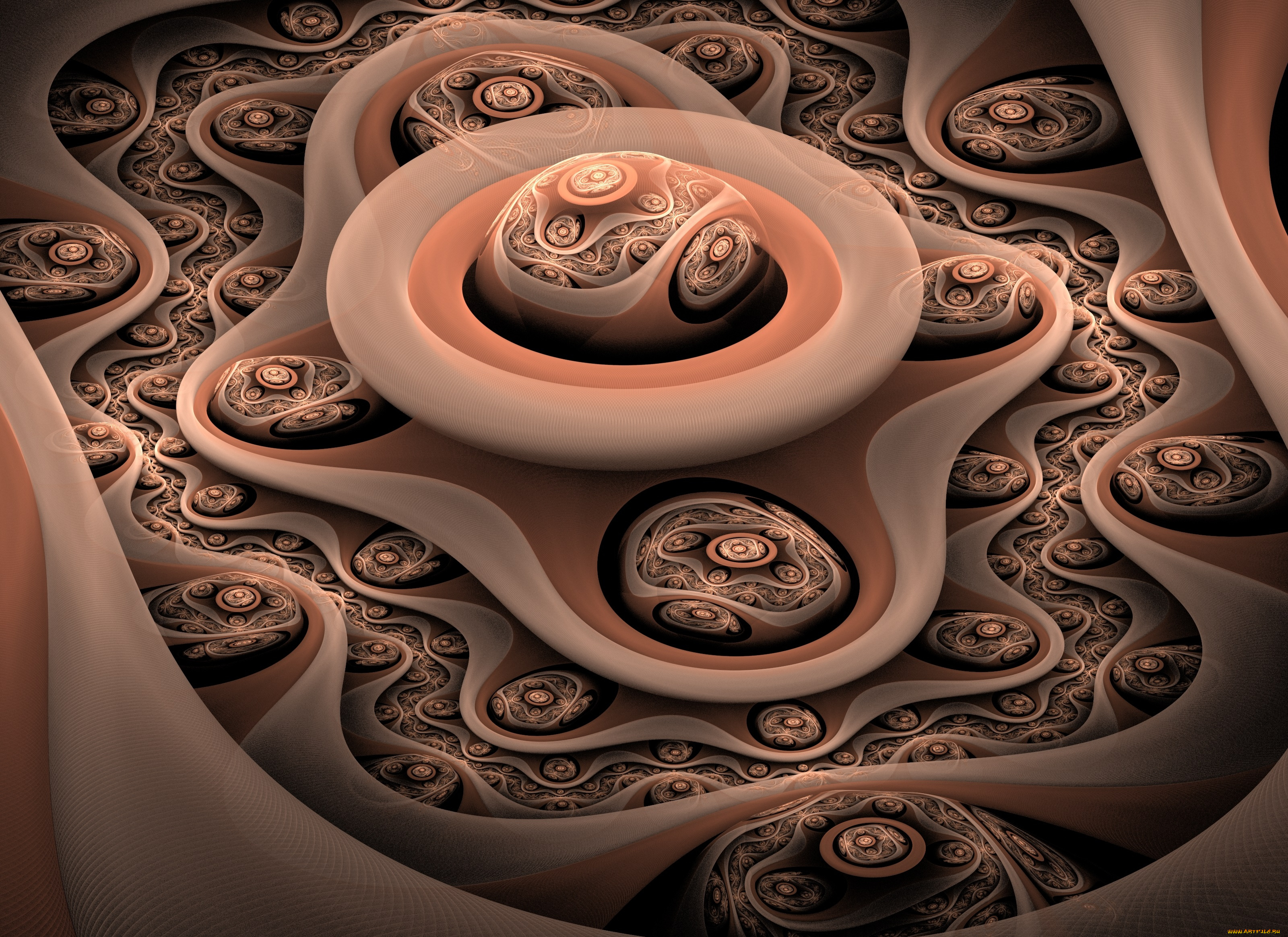 3д, графика, fractal, , фракталы, узор, фон, цвета