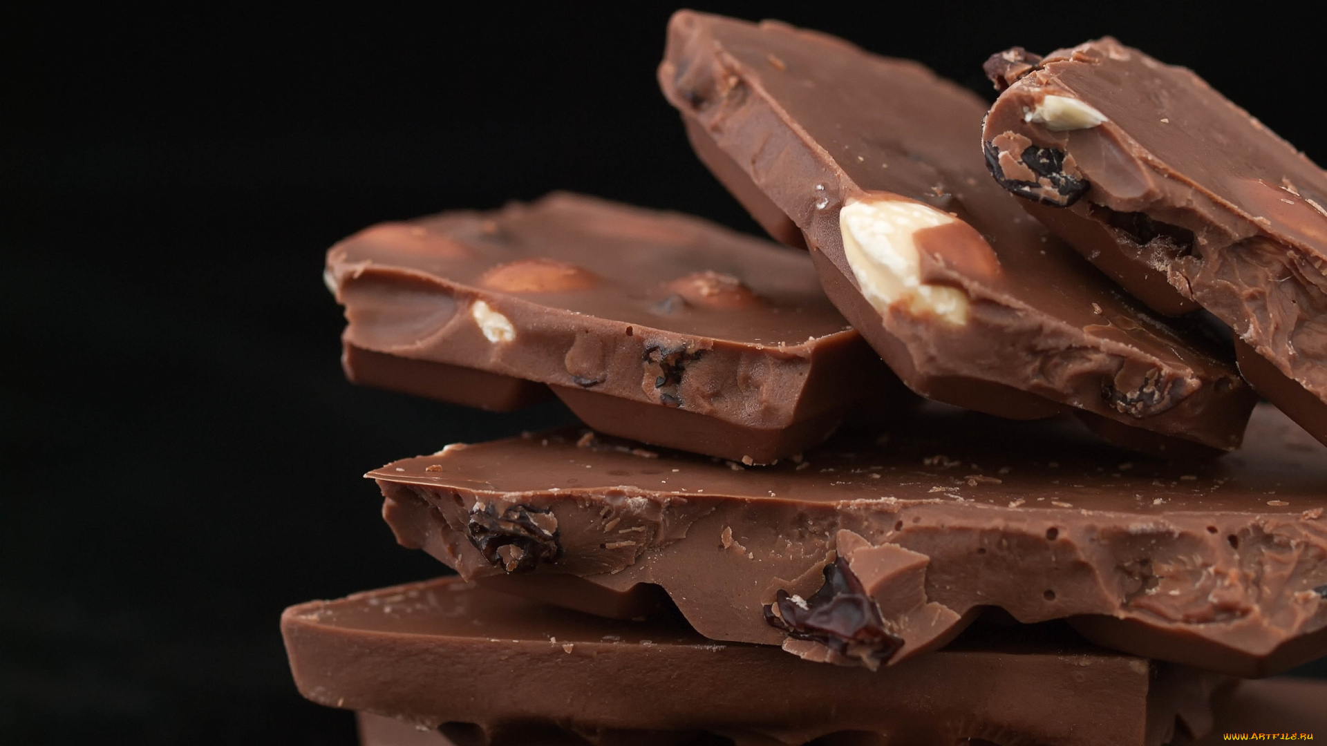 еда, конфеты, , шоколад, , сладости, изюм, орехи, макро