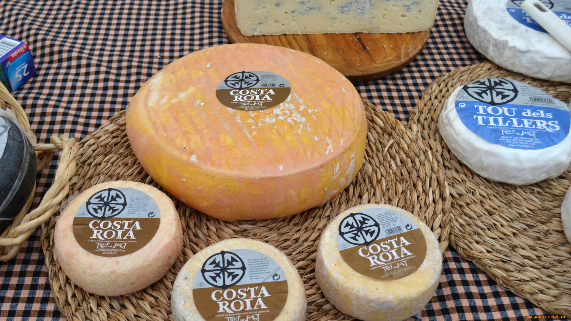 formatges, de, tros, de, sort, еда, сырные, изделия, сыр