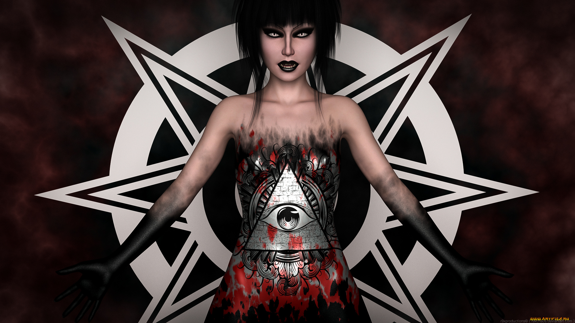 3д, графика, эльфы, , elves, эльфийка, фон, взгляд