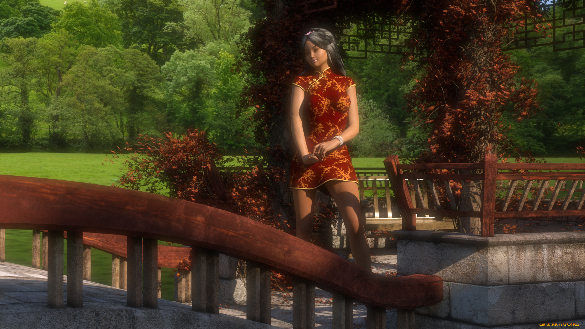 3д, графика, люди, , people, взгляд, девушка, фон