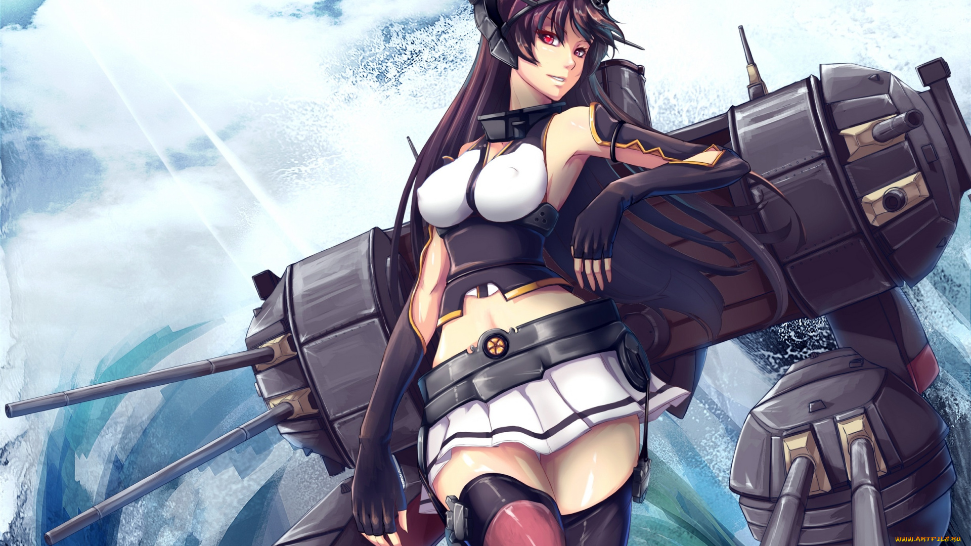 аниме, kantai, collection, shou, mai, kantai, collection, nagato, kancolle