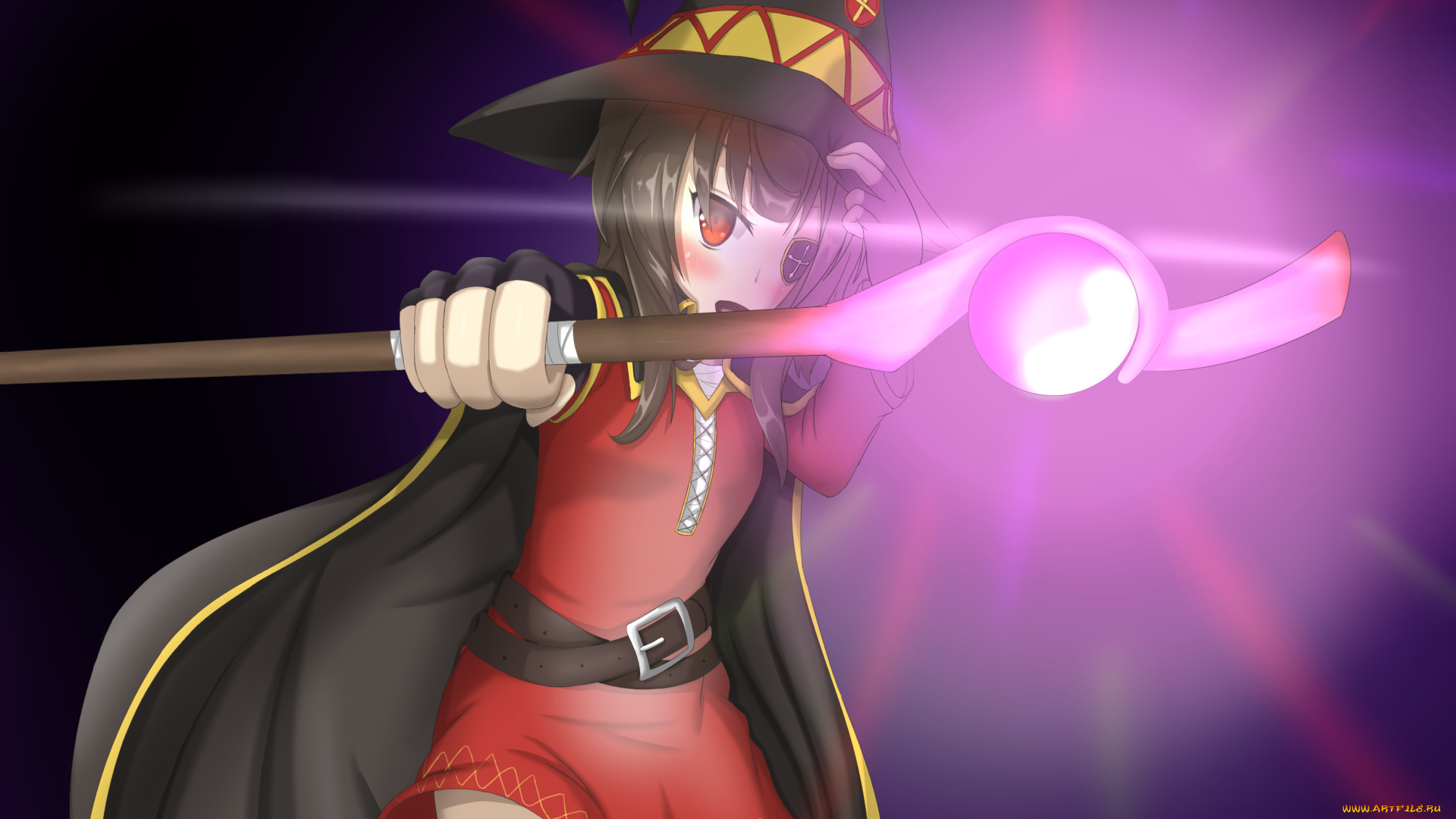 аниме, kono, subarashii, sekai, ni, shukufuku, wo, мэгумин, девушка