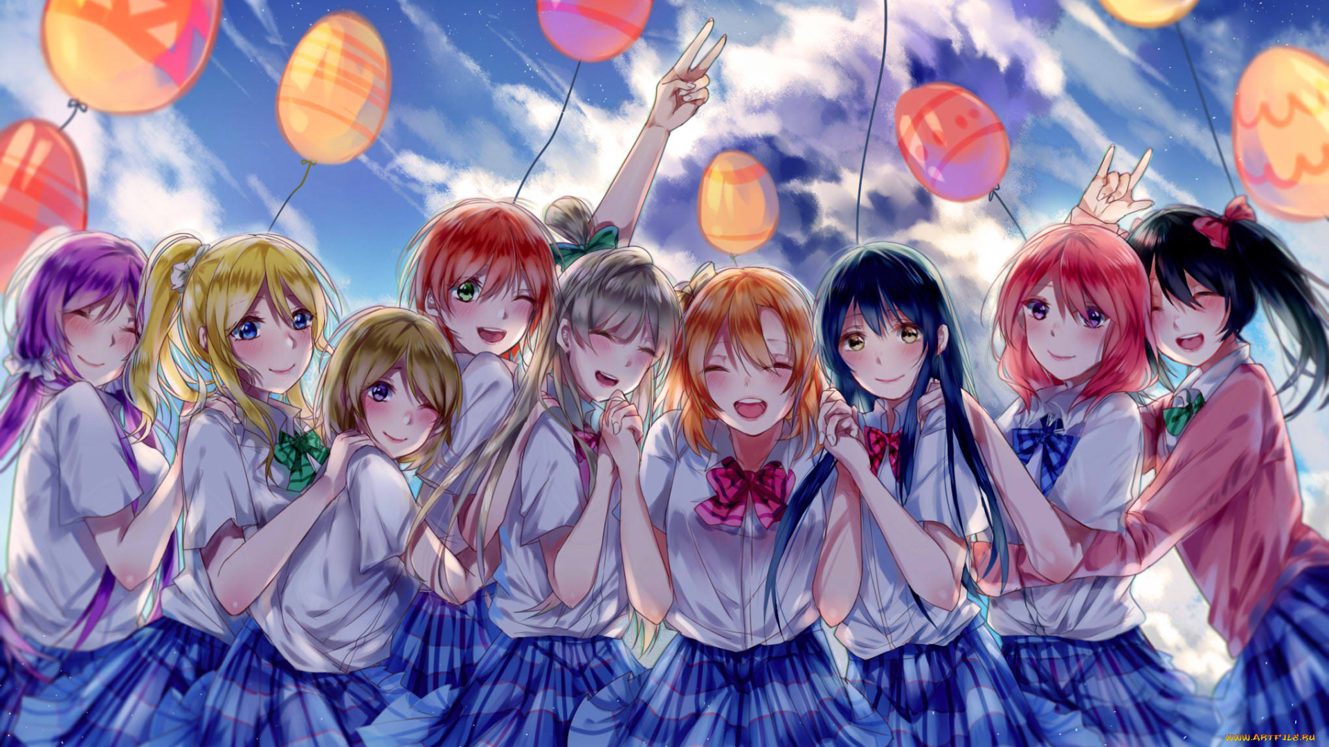 аниме, love, live, , school, idol, project, minami, kotori, kousaka, honoka, koizumi, hanayo, hoshizora, rin, ayase, eri, nishikino, maki, sonoda, umi, yazawa, nico, девочки, toujou, nozomi