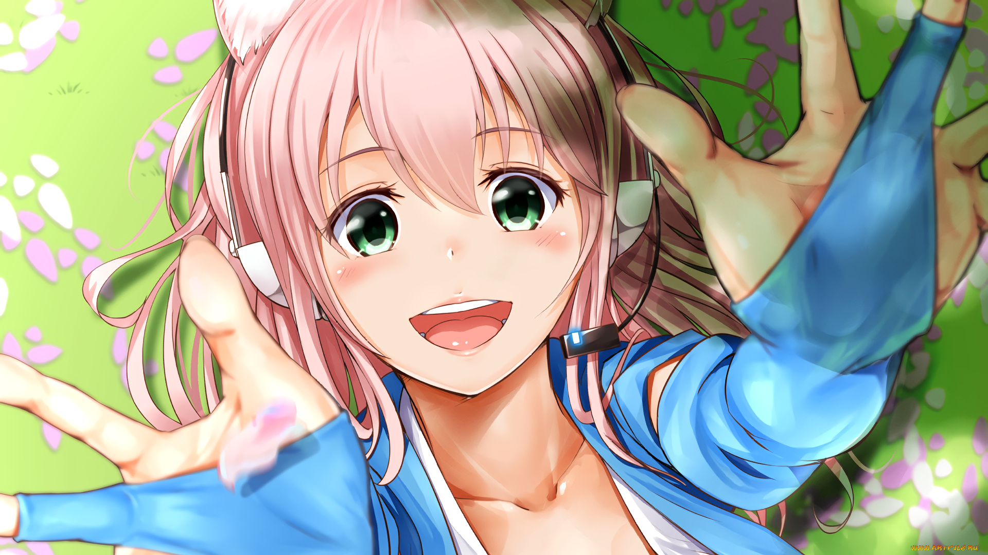 аниме, unknown, , другое, девушка, взгляд, фон