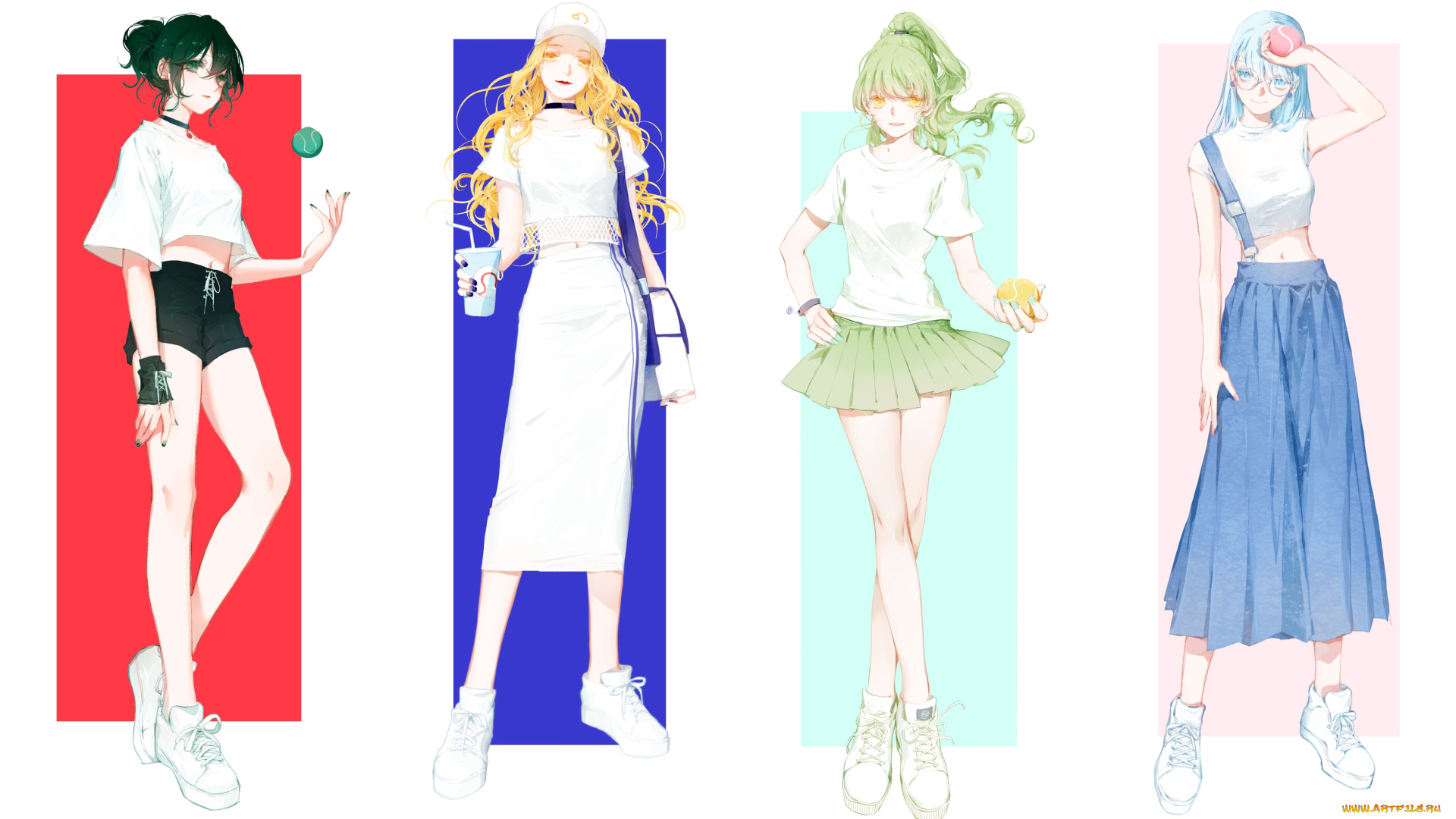 аниме, unknown, , другое, стиль, девушки