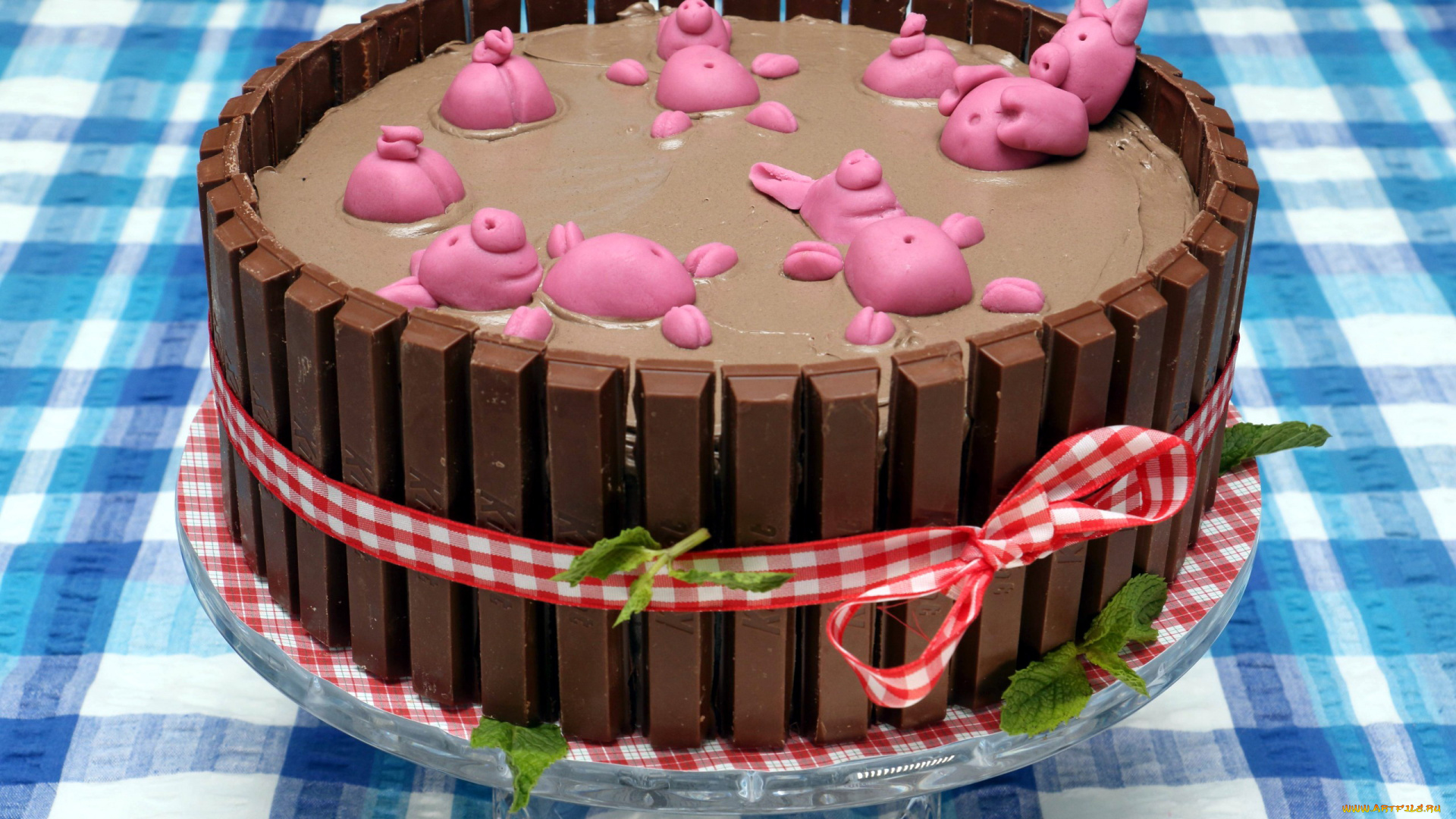 еда, торты, шоколад, бант, лента