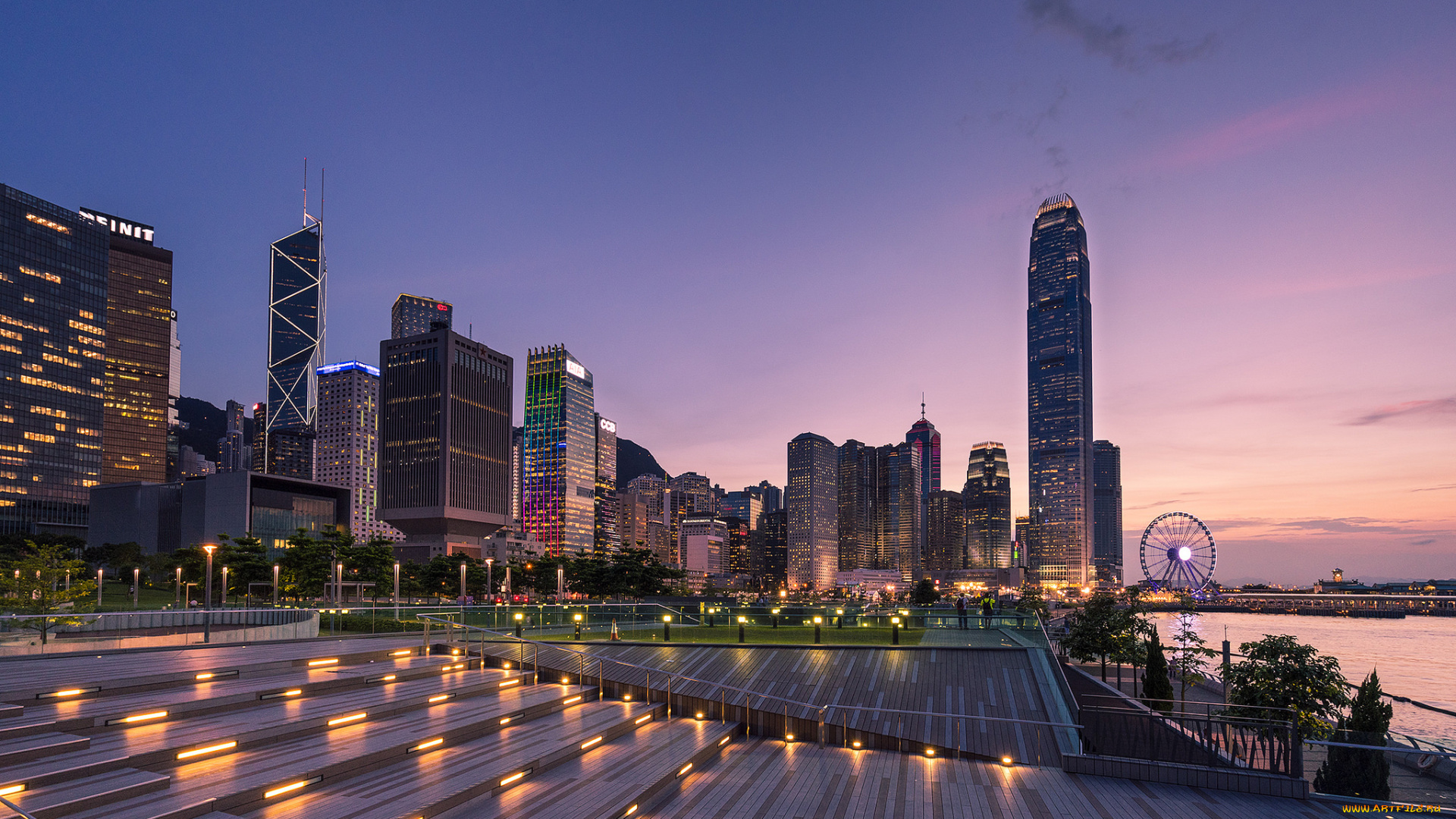 tamar, park, , hong, kong, города, гонконг, , китай, рассвет