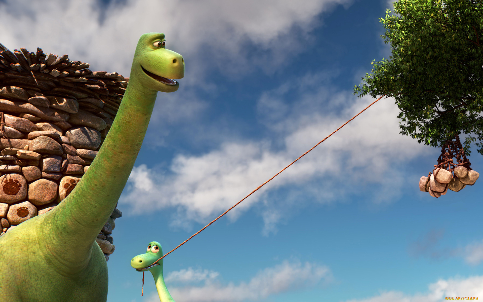 мультфильмы, the, good, dinosaur, динозавры