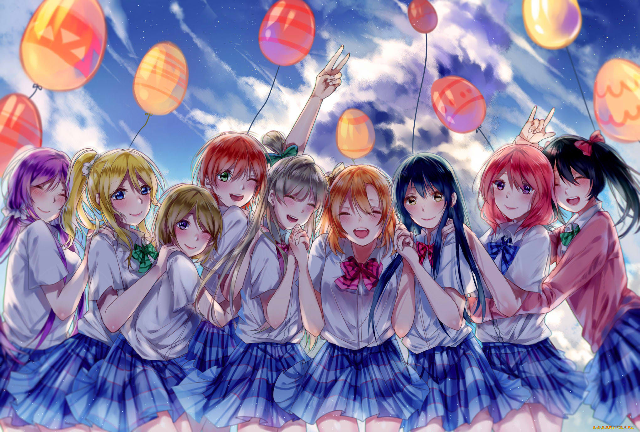 аниме, love, live, , school, idol, project, minami, kotori, kousaka, honoka, koizumi, hanayo, hoshizora, rin, ayase, eri, nishikino, maki, sonoda, umi, yazawa, nico, девочки, toujou, nozomi