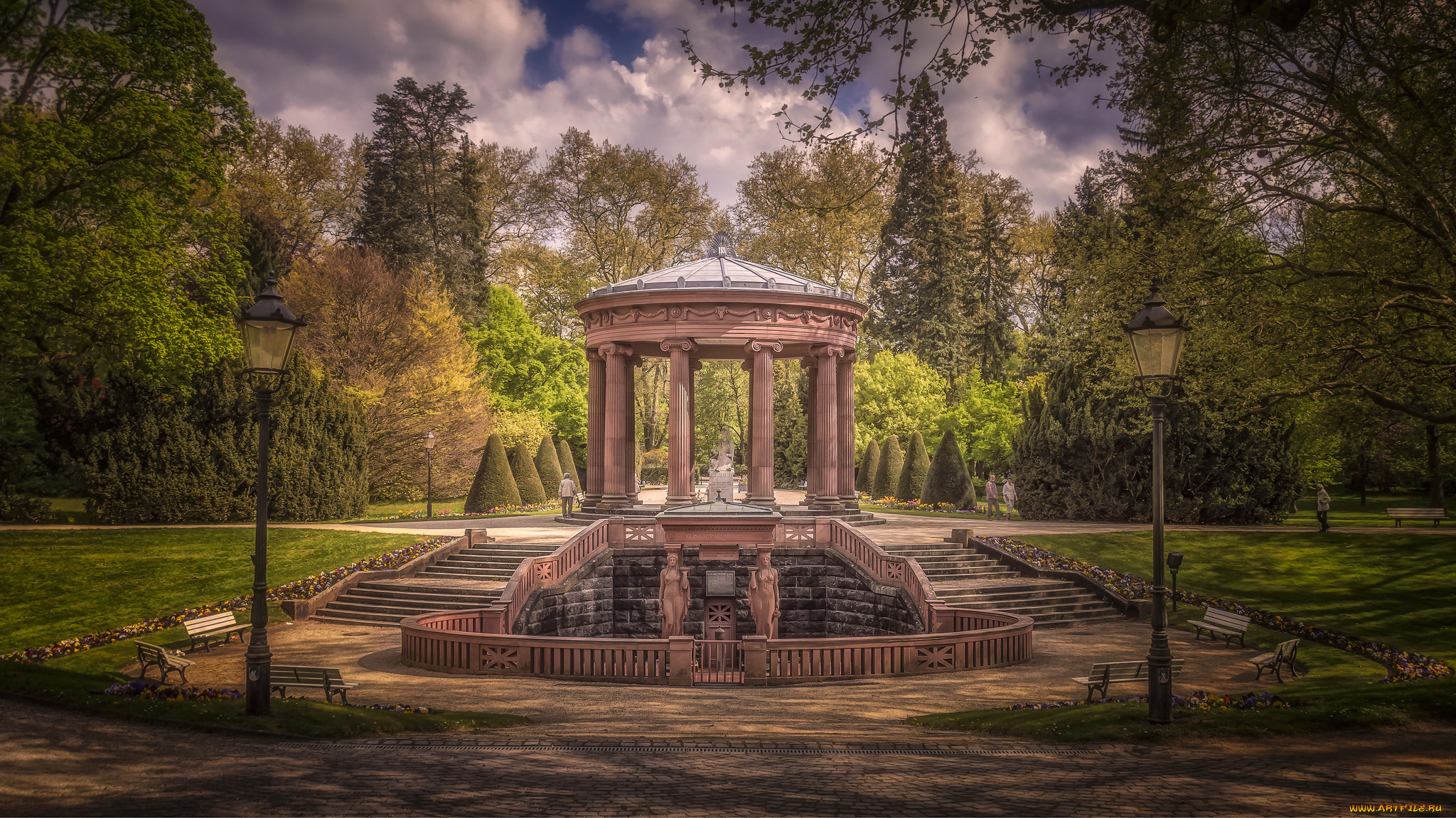 elisabethenbrunnen, города, -, памятники, , скульптуры, , арт-объекты, парк