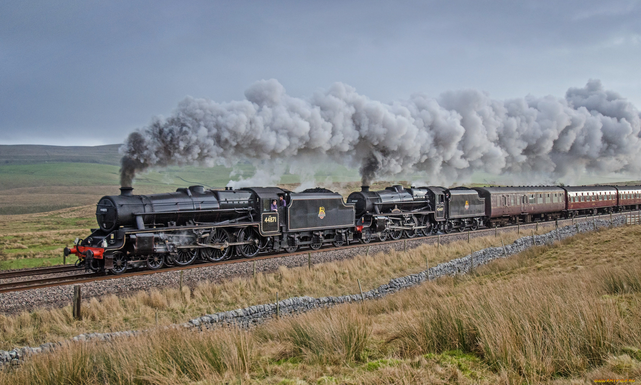 техника, паровозы, рельсы, паровоз