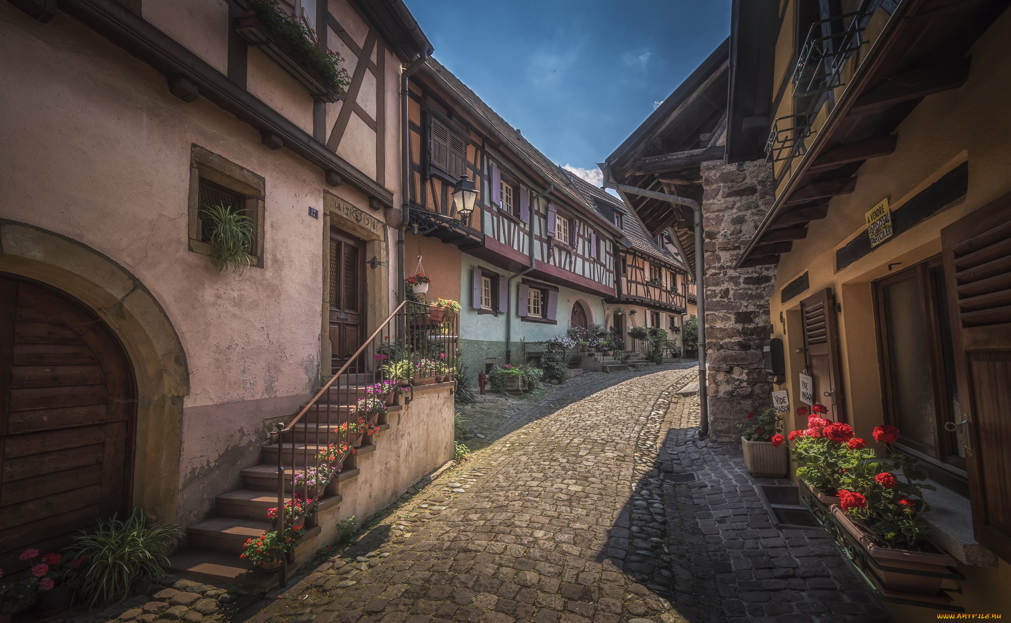 eguisheim, , france, города, -, улицы, , площади, , набережные, мостовая, дома