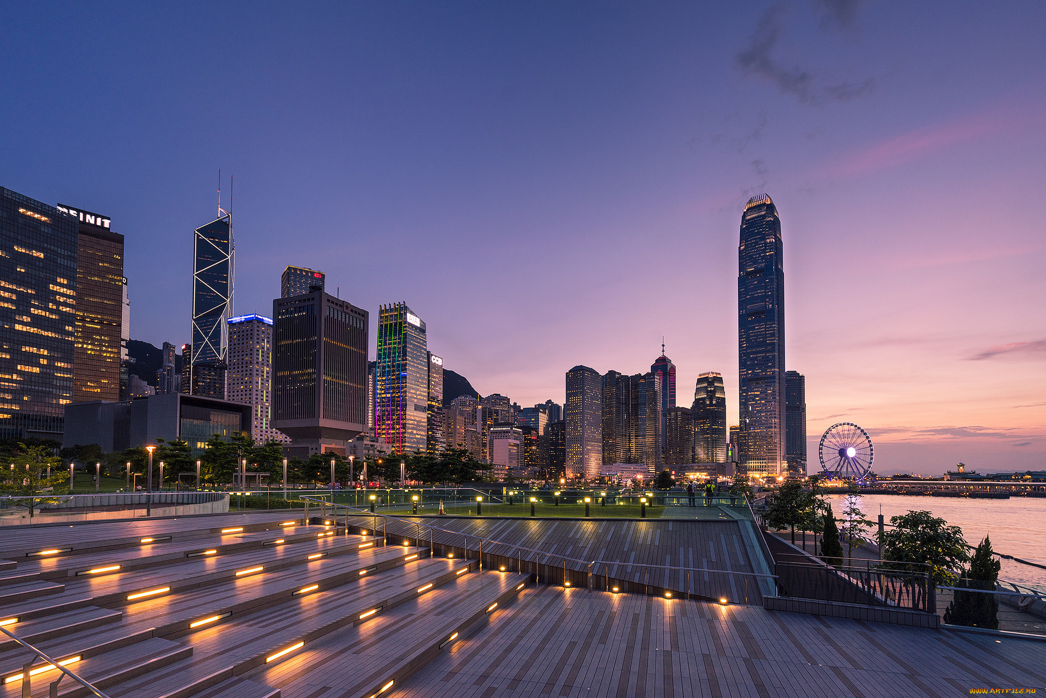 tamar, park, , hong, kong, города, гонконг, , китай, рассвет