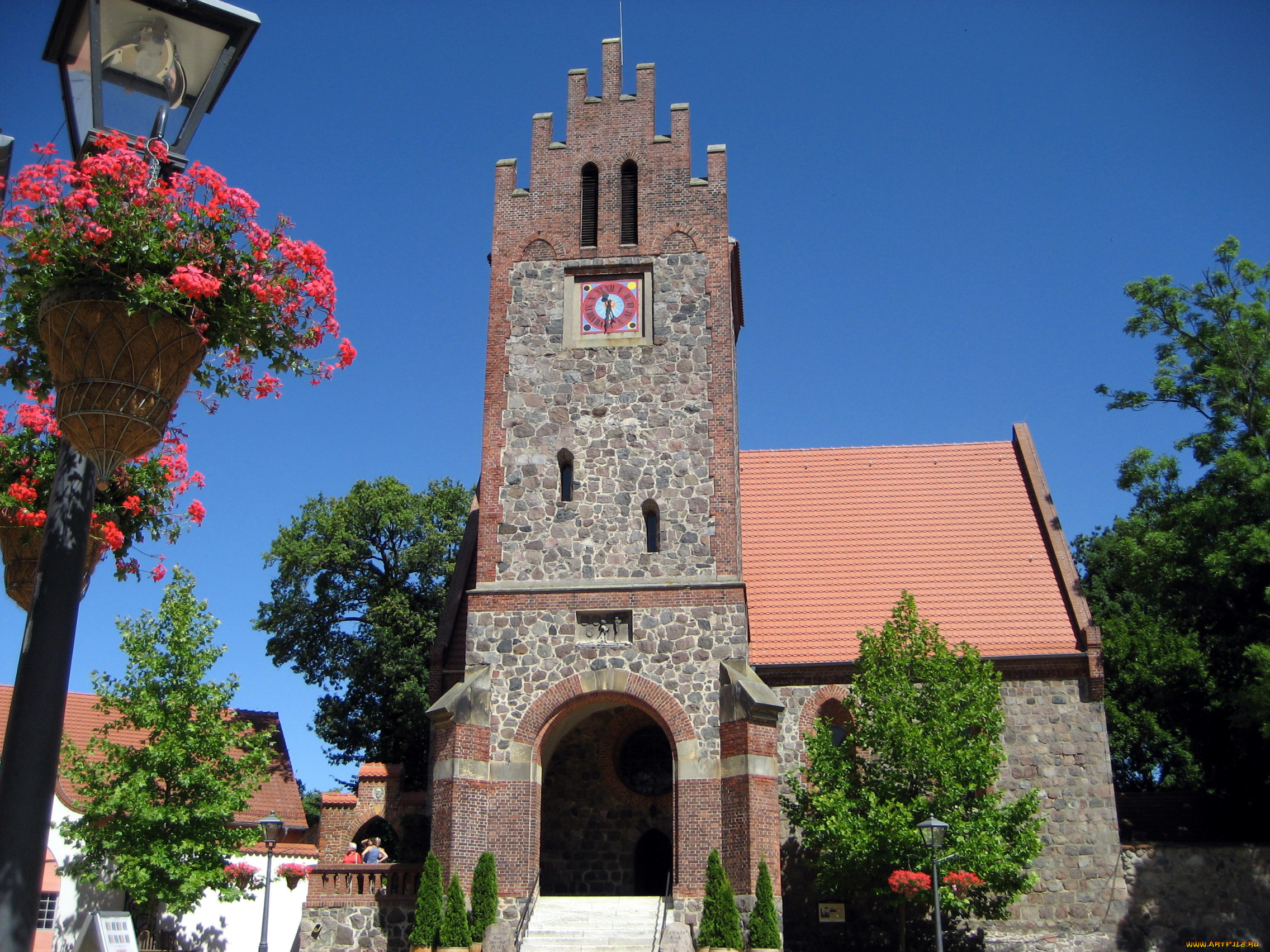 города, -, здания, , дома, часы, фонарь