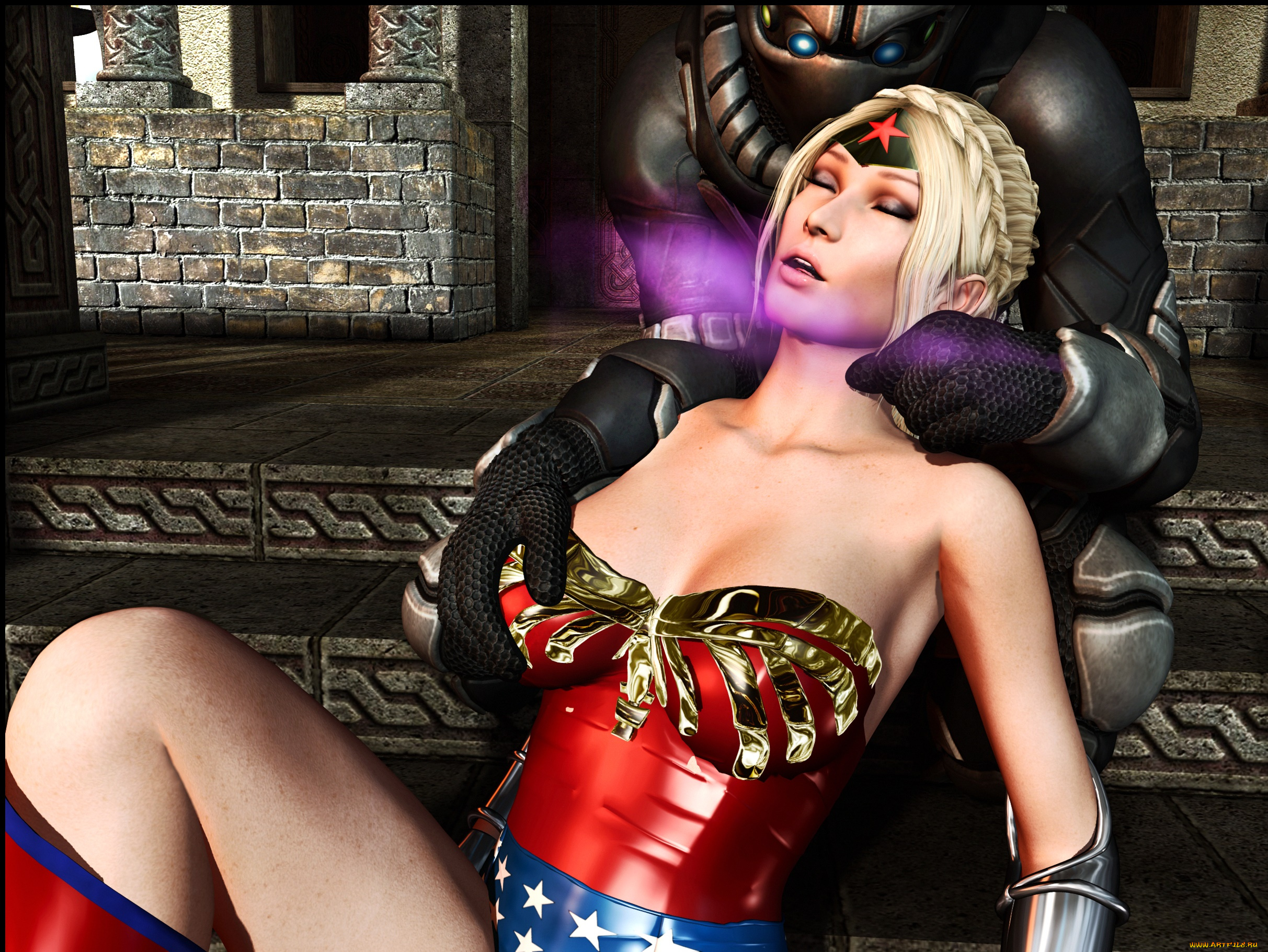 3д, графика, фантазия, , fantasy, девушка, взгляд, фон