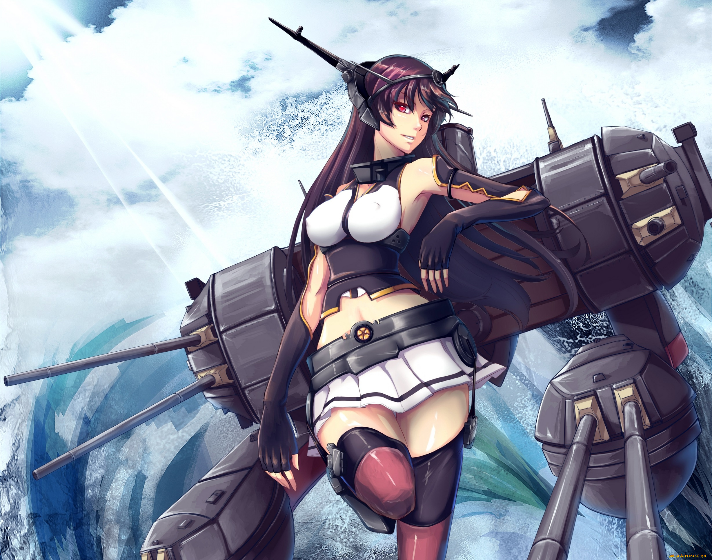 аниме, kantai, collection, shou, mai, kantai, collection, nagato, kancolle