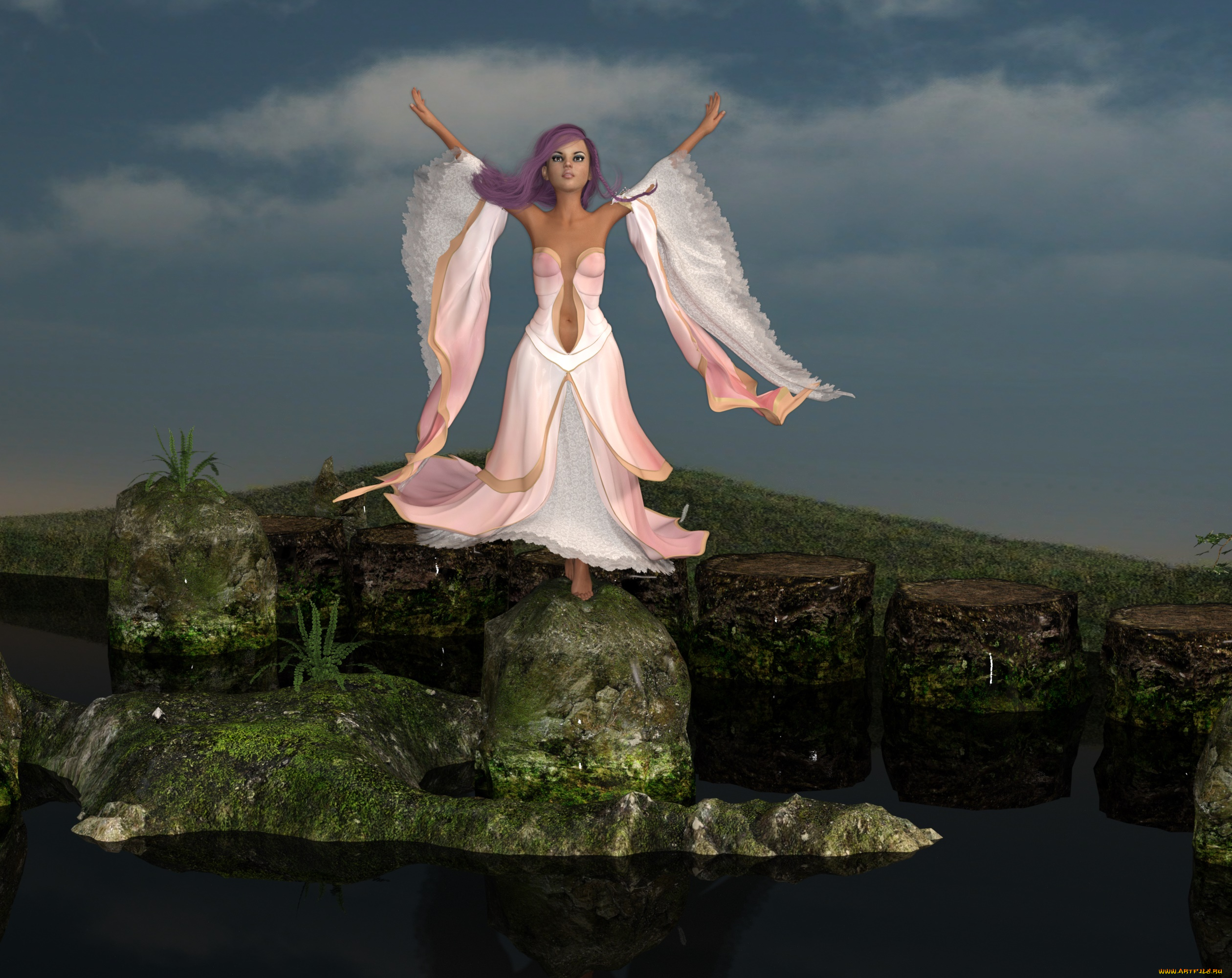 3д, графика, люди, , people, фон, взгляд, девушка