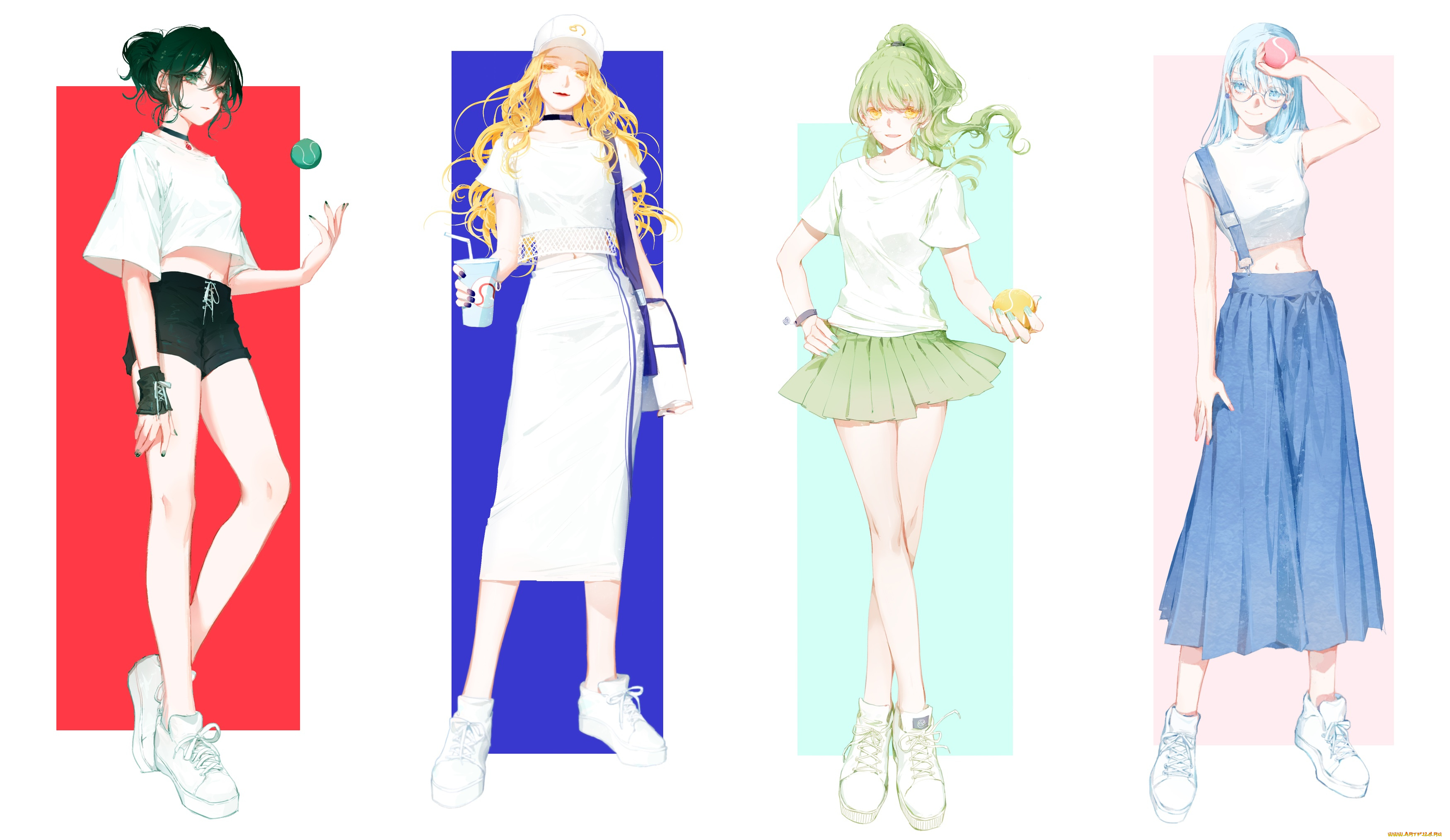 аниме, unknown, , другое, стиль, девушки