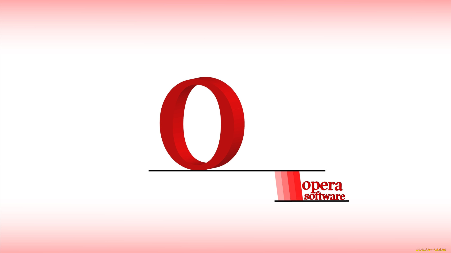 компьютеры, opera, фон, логотип