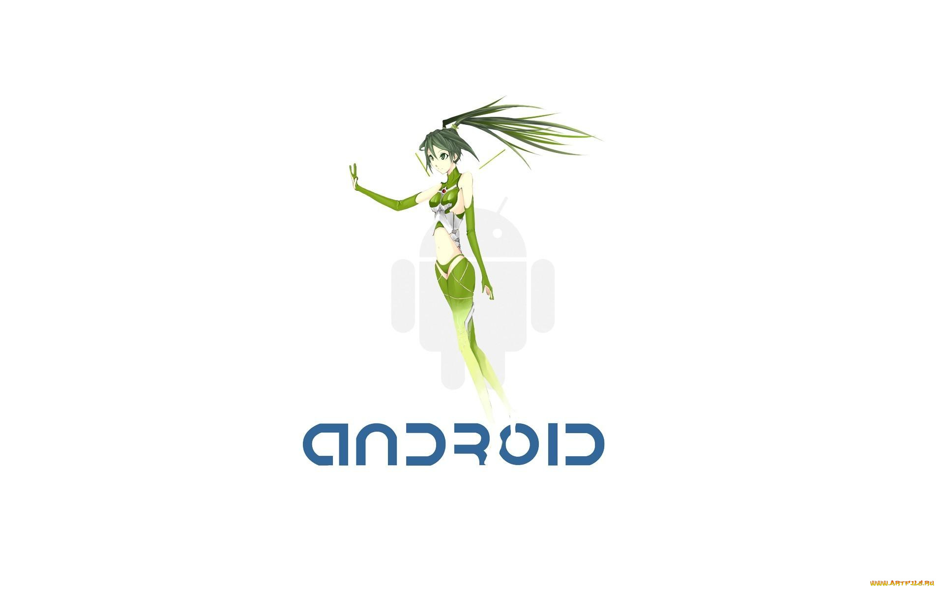 компьютеры, android, фон, логотип