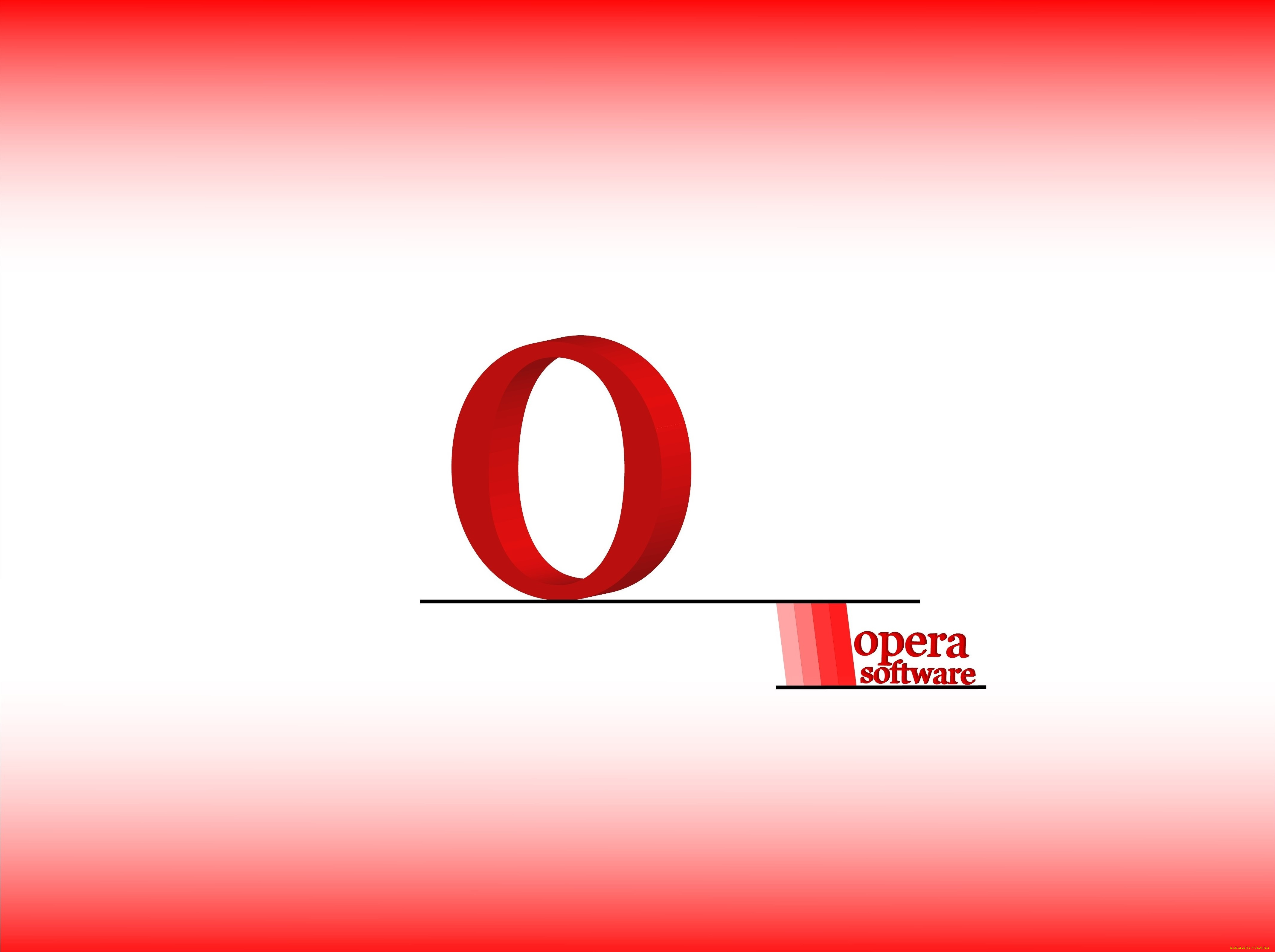 компьютеры, opera, фон, логотип