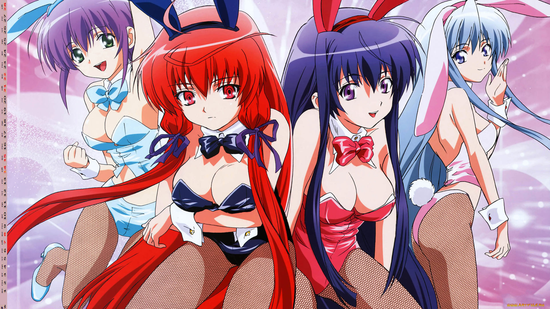 календари, аниме, взгляд, девушка