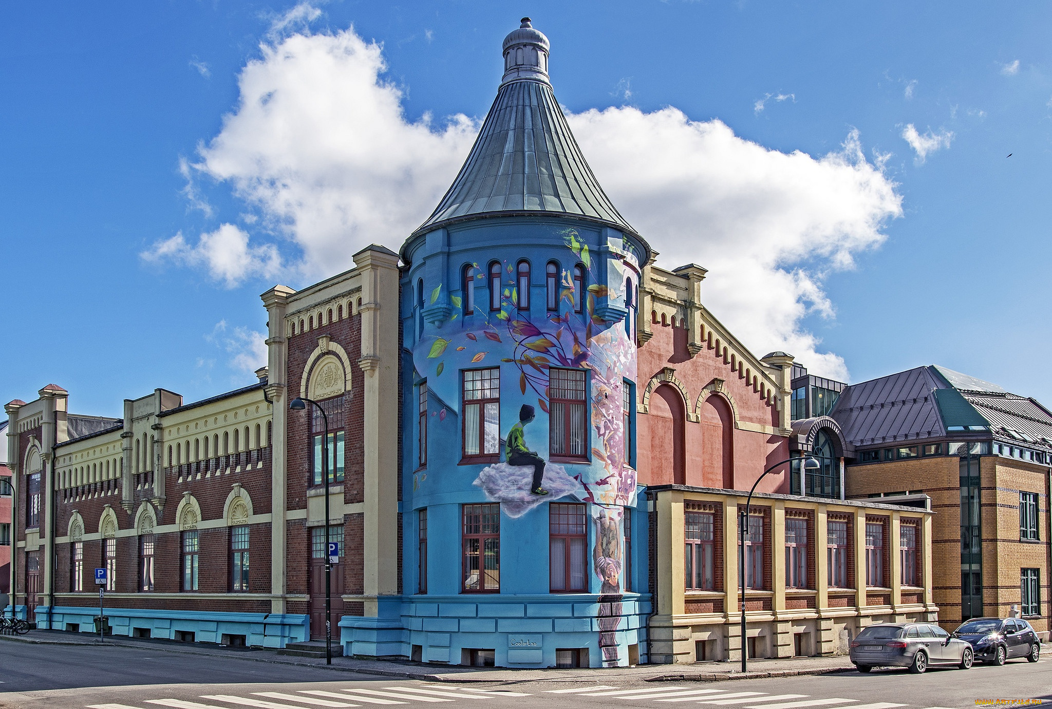 города, -, здания, , дома, gymnastics, hall, kristiansand, norway, норвегия