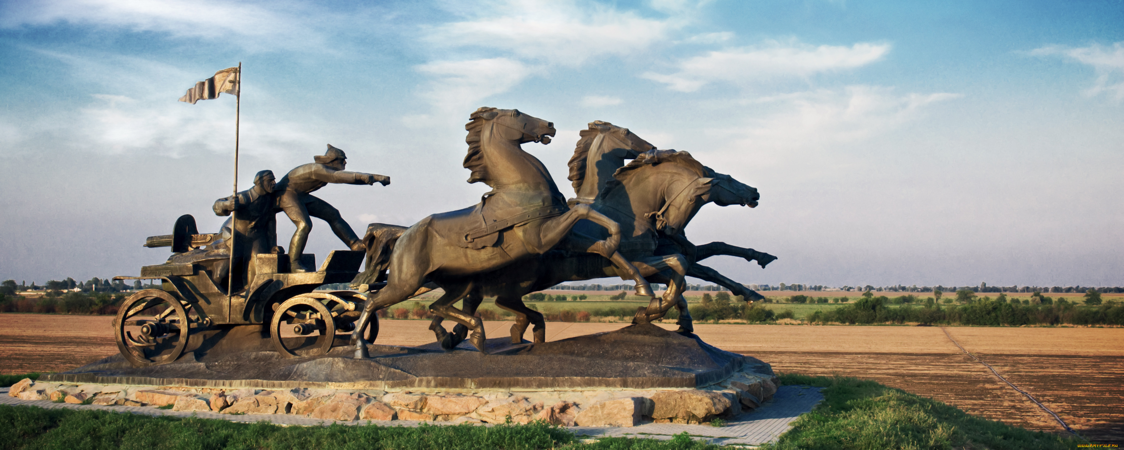 легендарная, тачанка, города, -, памятники, , скульптуры, , арт-объекты, украина, каховка, архитектор, полторацкий, легендарная, тачанка